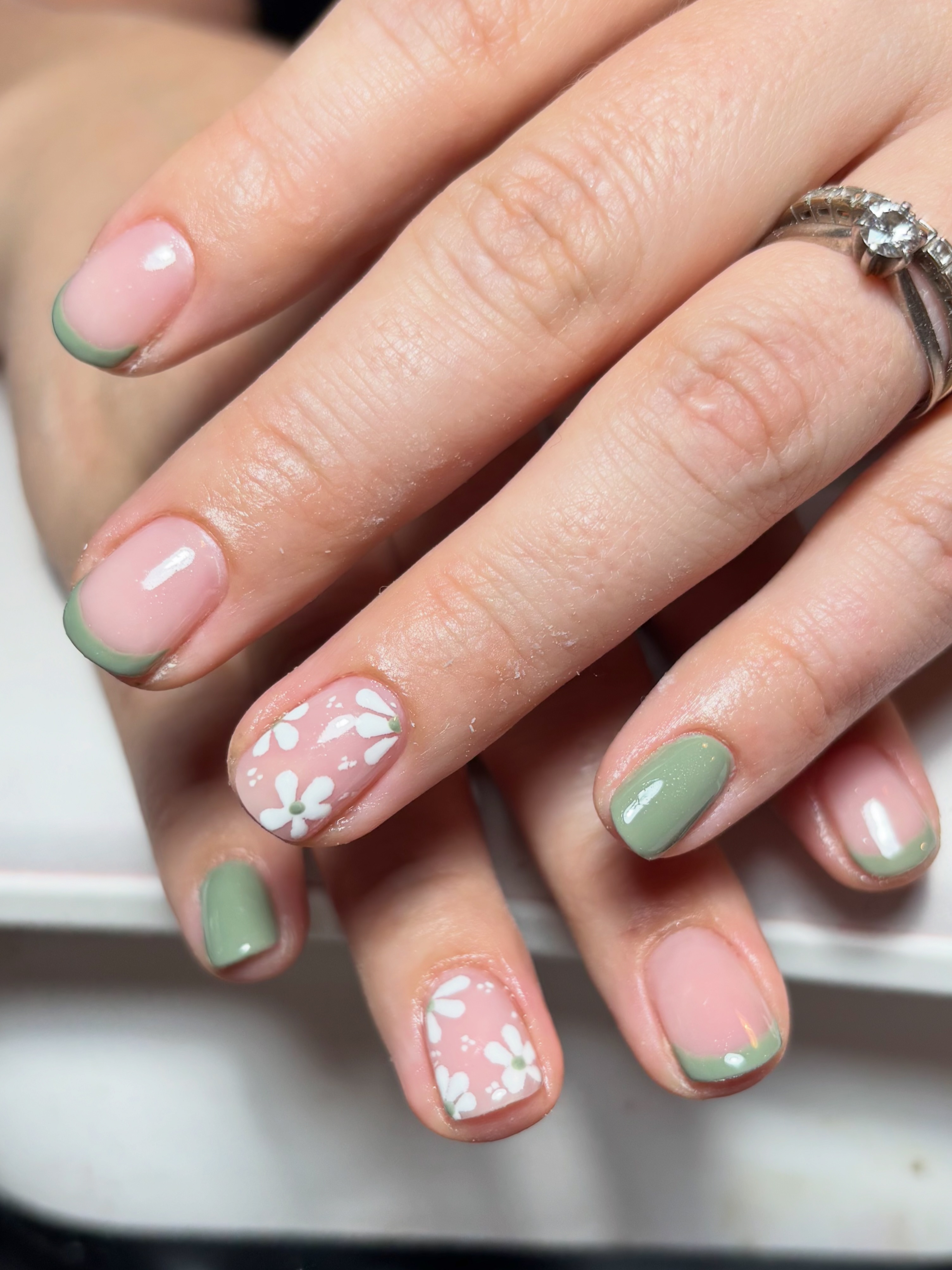 boden green jersey dress Sage floral nail design for bridesmaid summer boden dresses