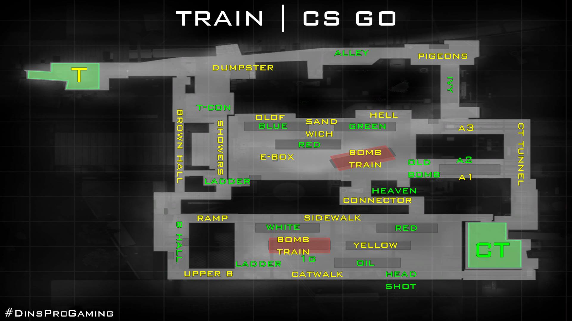 DinsProGaming - Know your map and go PRO ! TRAIN | CS GO...