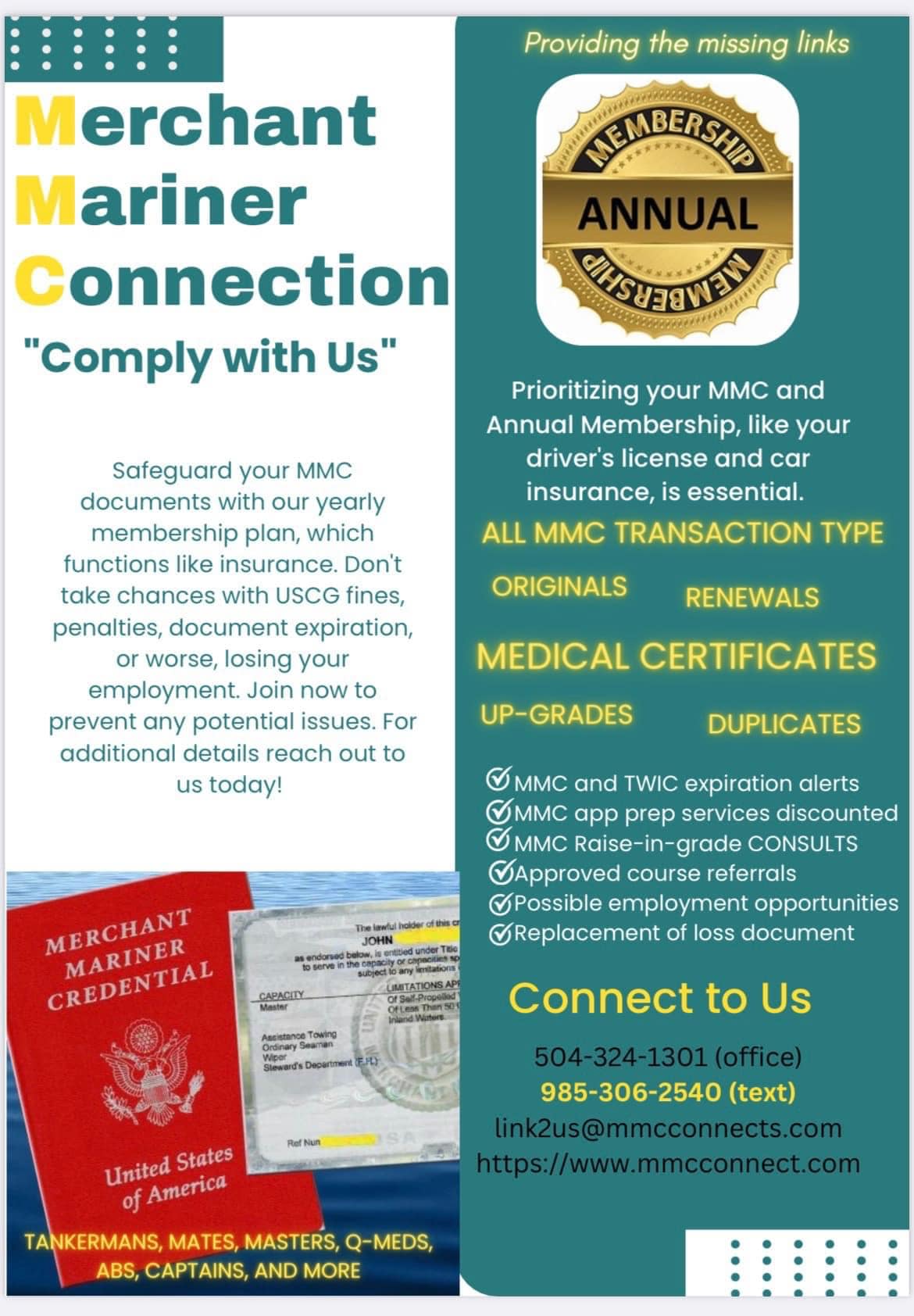 Merchant Mariner Connection | Harvey LA