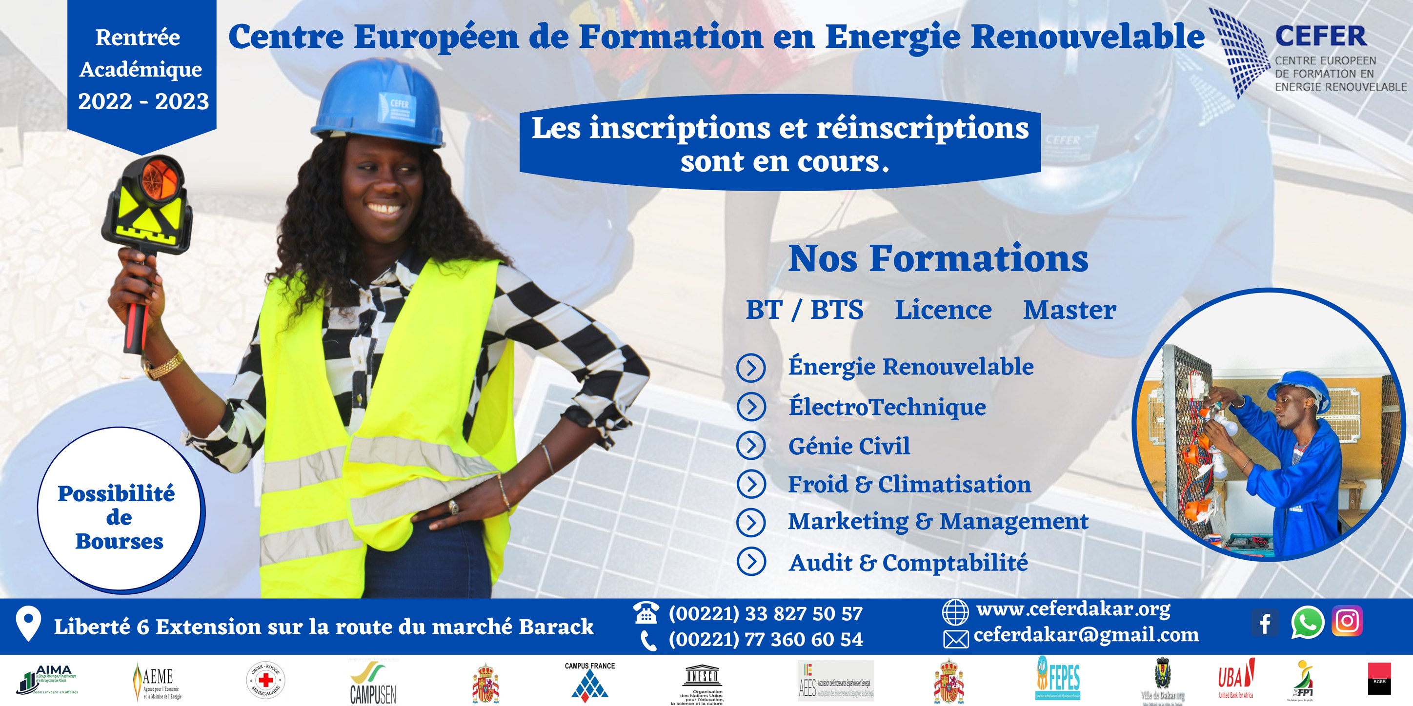 CEFER - Centre Européen de Formation en Energie Renouvelable | Dakar