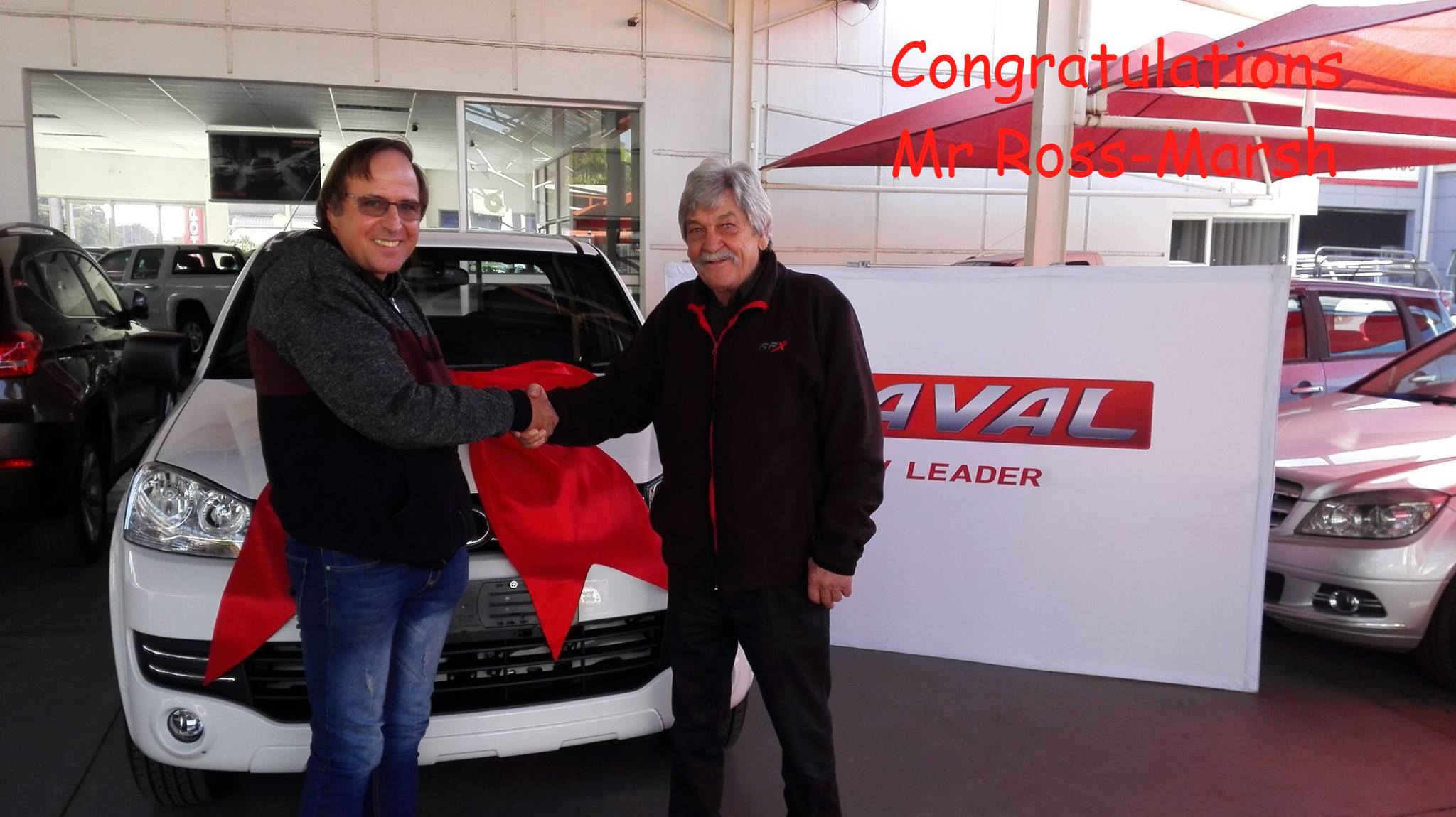 GWM Rustenburg - Congratulations Mr Ross-Marsh on Purchasing your 2nd ...