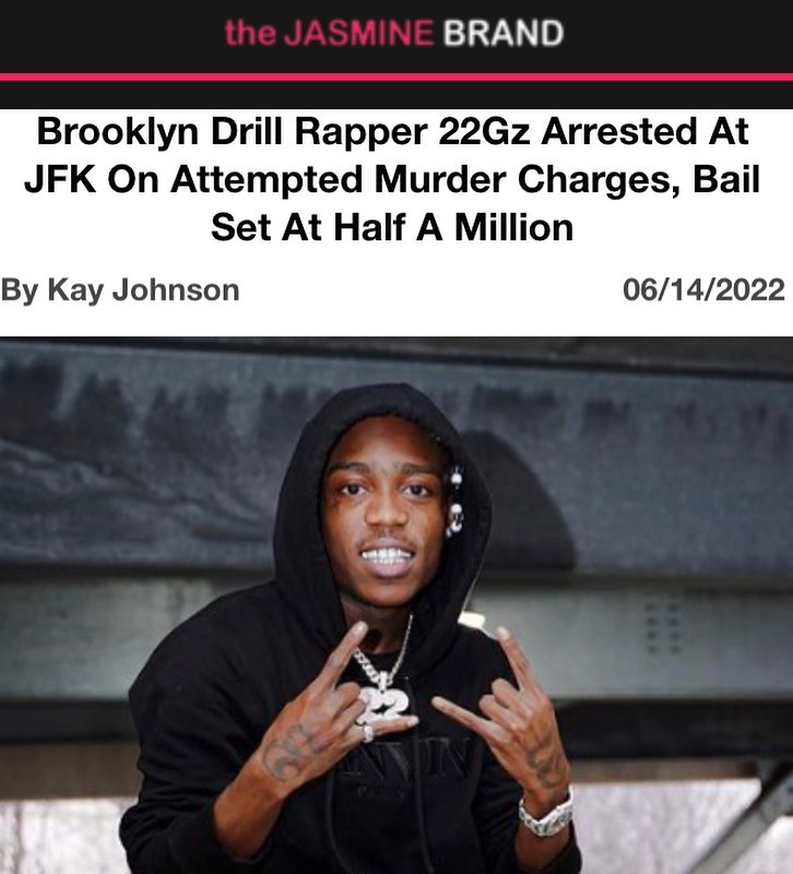 Not so good news for rapper 22Gz.... - The Jasmine BRAND | Facebook