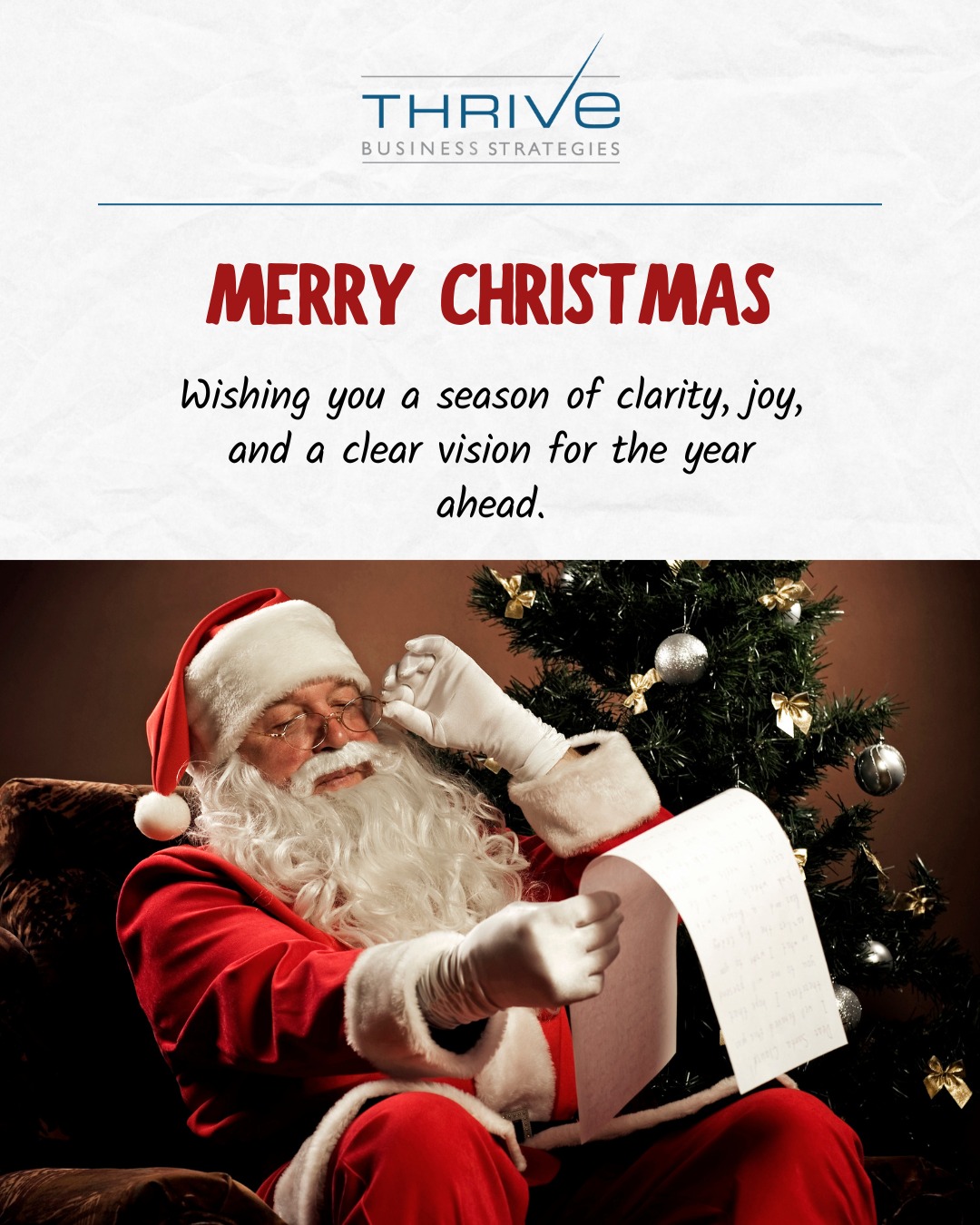 Thrive - Even Santa needs a strategy to pull off a successful year! 🎅📝 ...