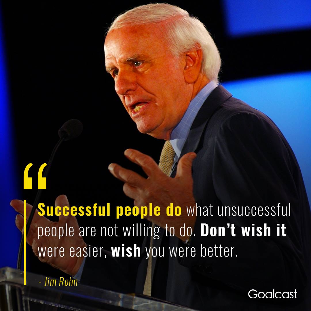 Goalcast - 15 Jim Rohn quotes to keep you going when you... | Facebook