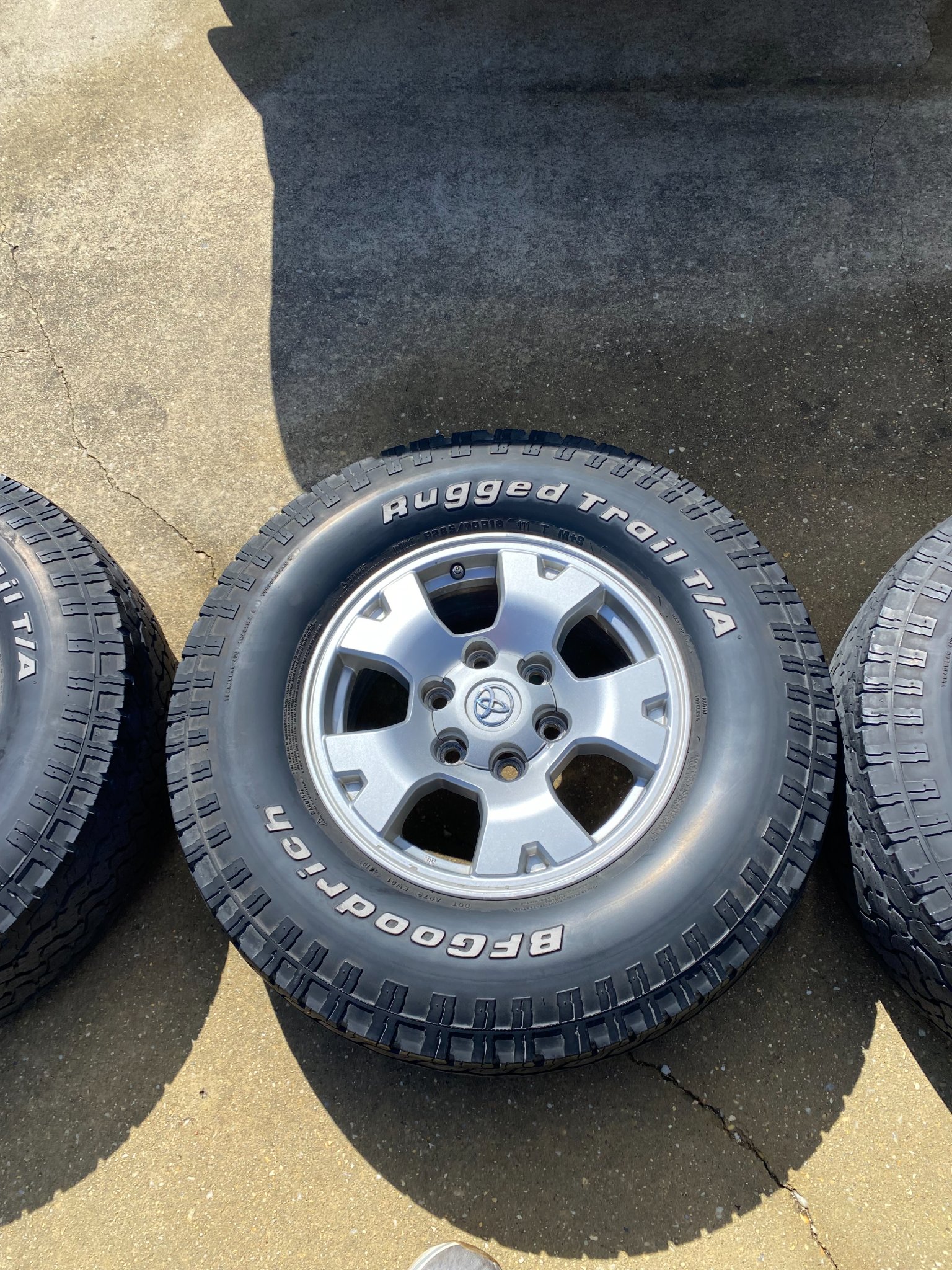 2nd Gen Toyota Tacoma OEM rims with BF Goodrich Rugged Trail 265/70/16 ...