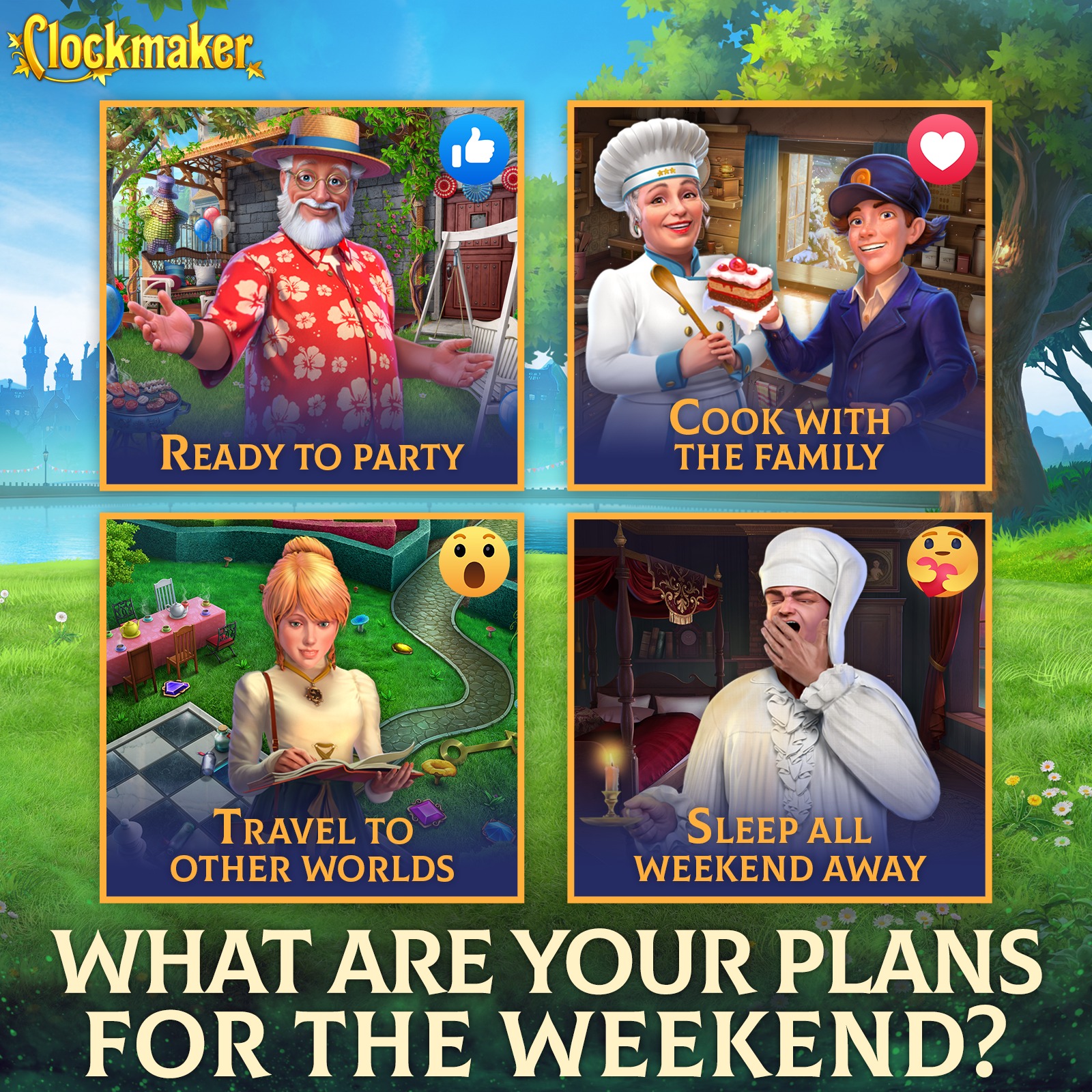 Clockmaker - Hooray! 🎉 A weekend is coming! 🤩 What are...