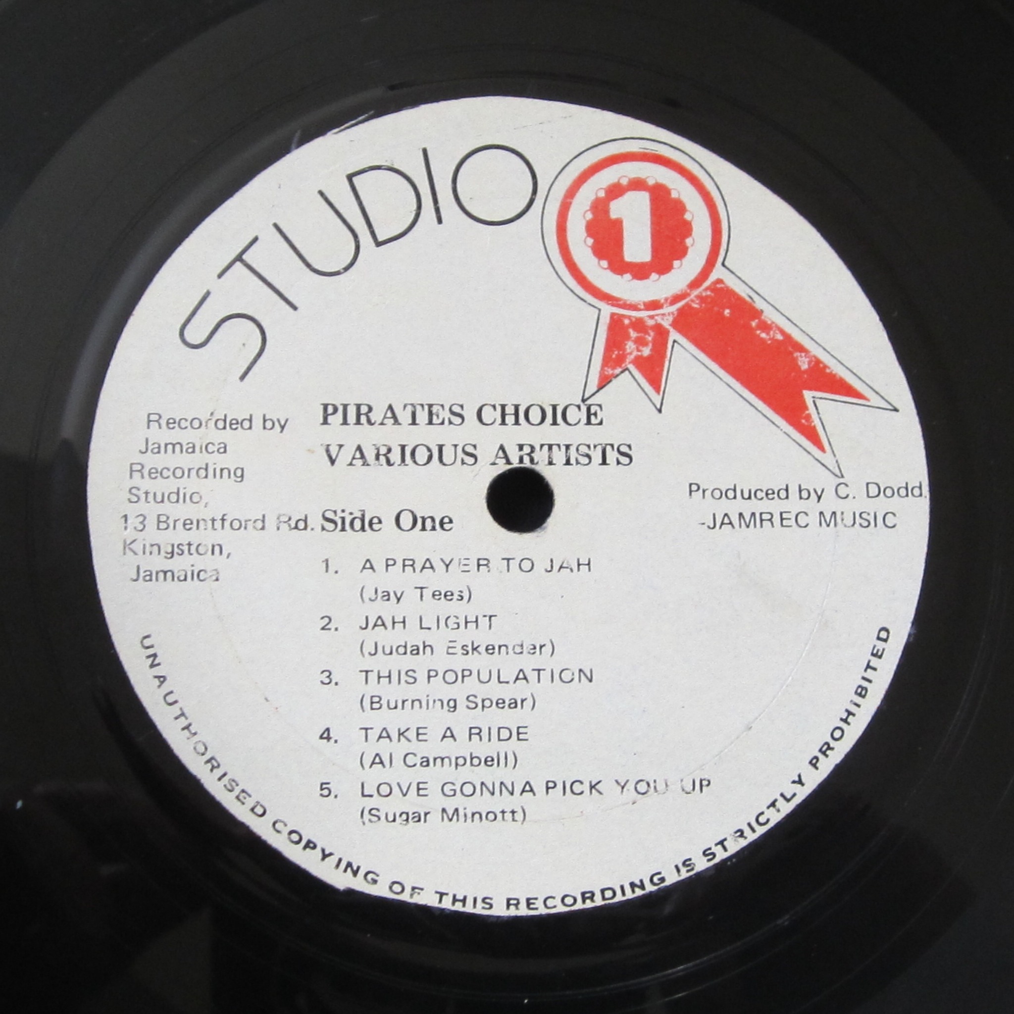 Favorite album from first Studio One visit