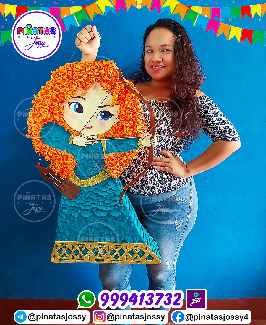 Piñatas Jossy - 🎊PIÑATA PRINCESA MÉRIDA🎊 La princesa...