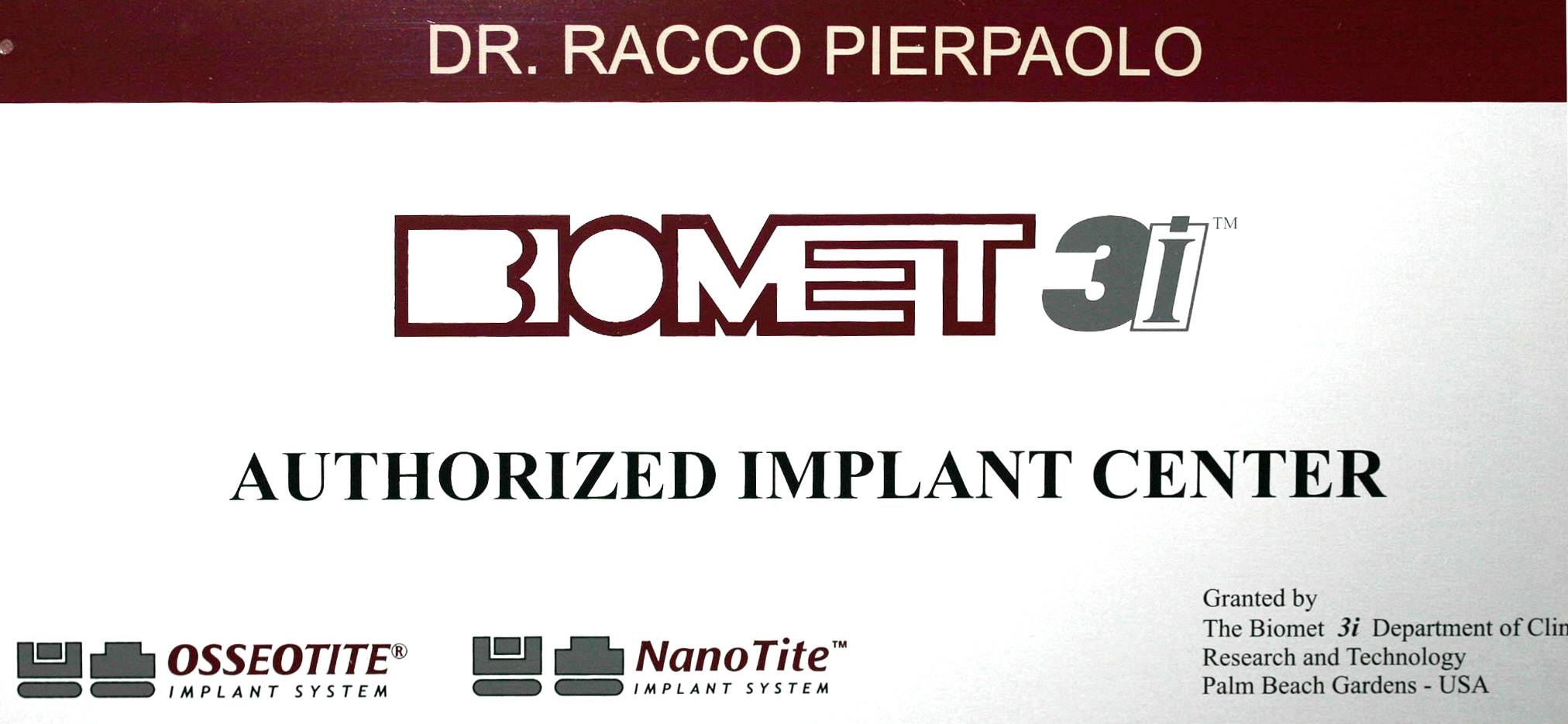Dr Pierpaolo Racco | Lainate