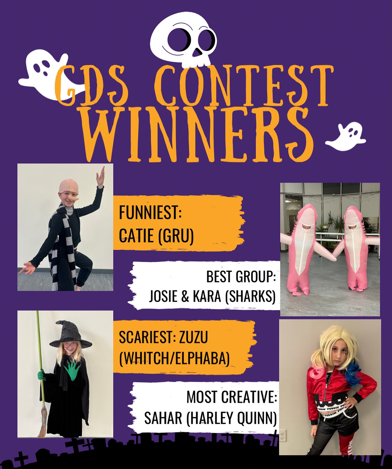 🎃 Costume Contest Winners 2025 🎃... - Guzmán's Dance Studio | Facebook
