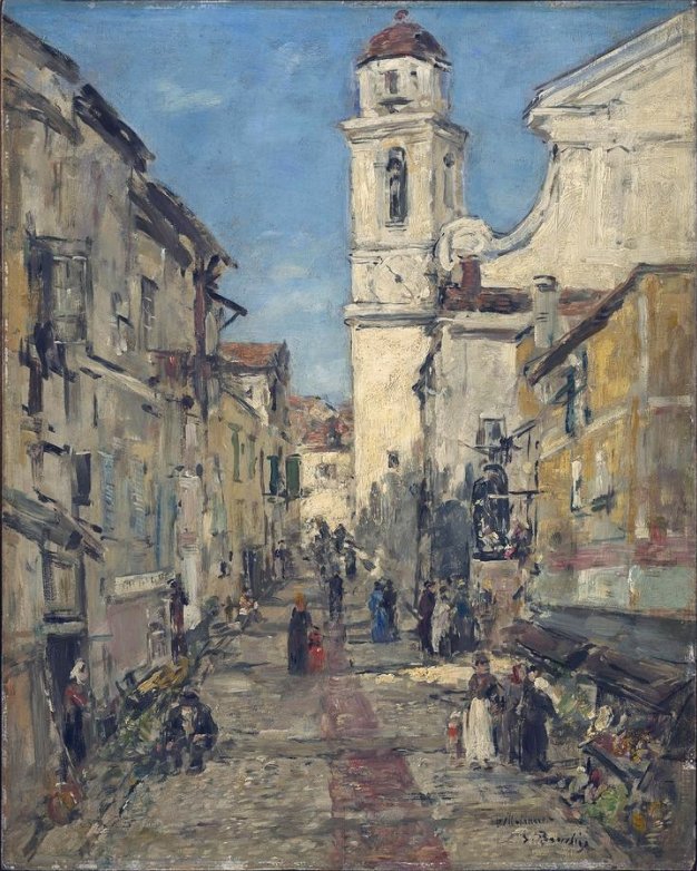 Painting - Villefranche, 1892 by Eugene Boudin #art #painting