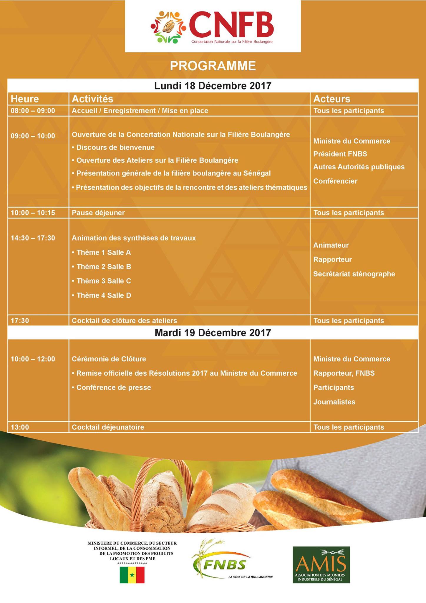 FÉDÉRATION... - FÉDÉRATION NATIONALE DES BOULANGERS DU SENEGAL