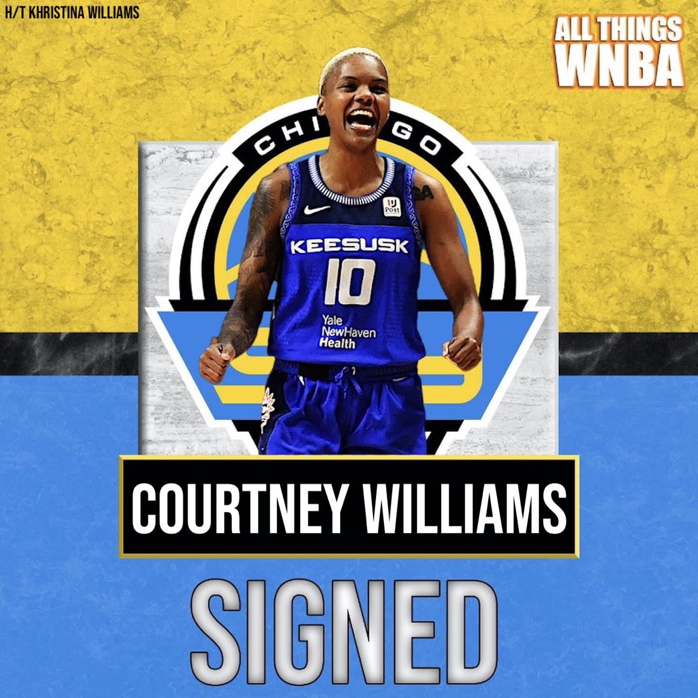 🚨 SIGNED 🚨 Courtney Williams has signed with the Chicago Sky