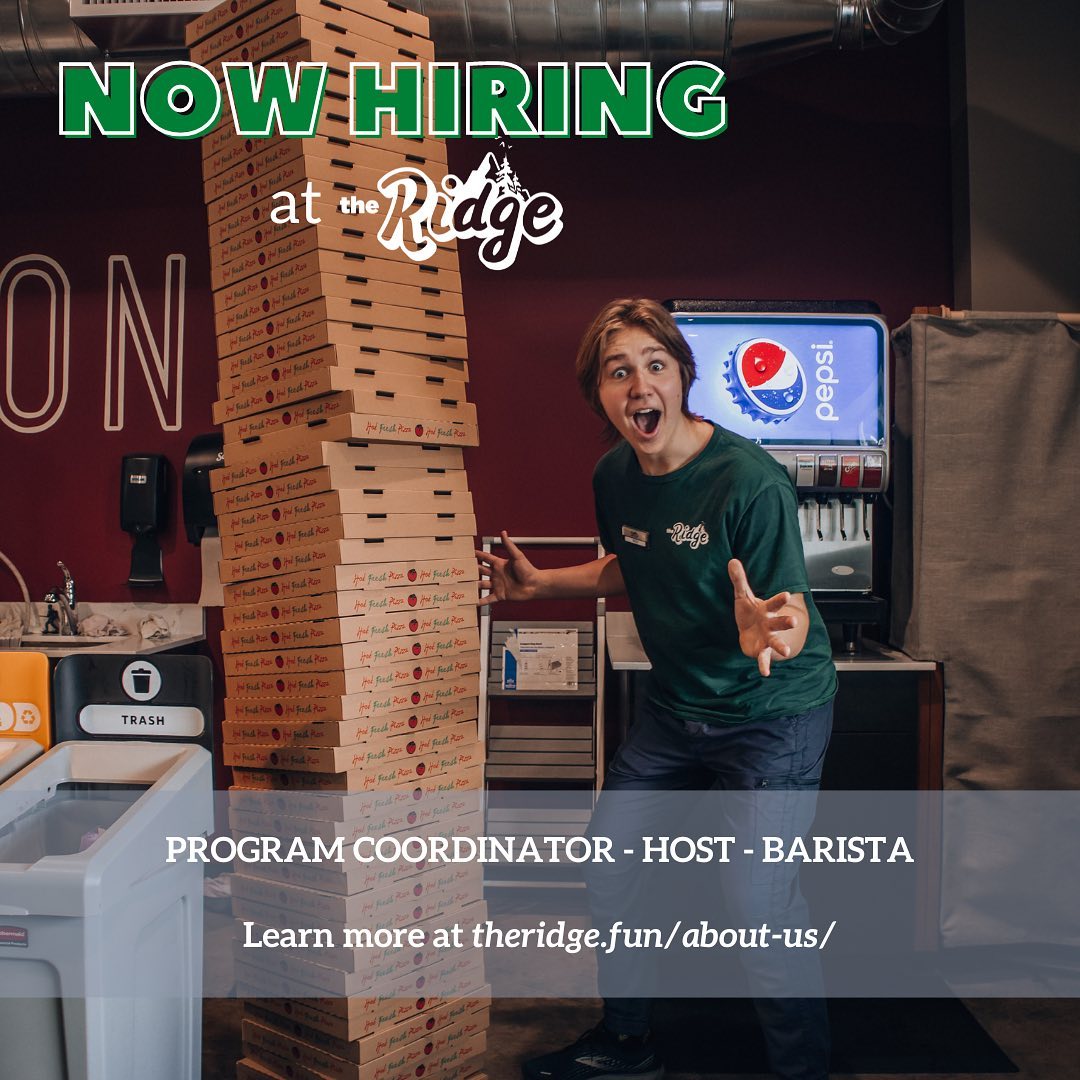 ‼️NOW HIRING‼️ Contact us for... - The Ridge Activity Center | Facebook