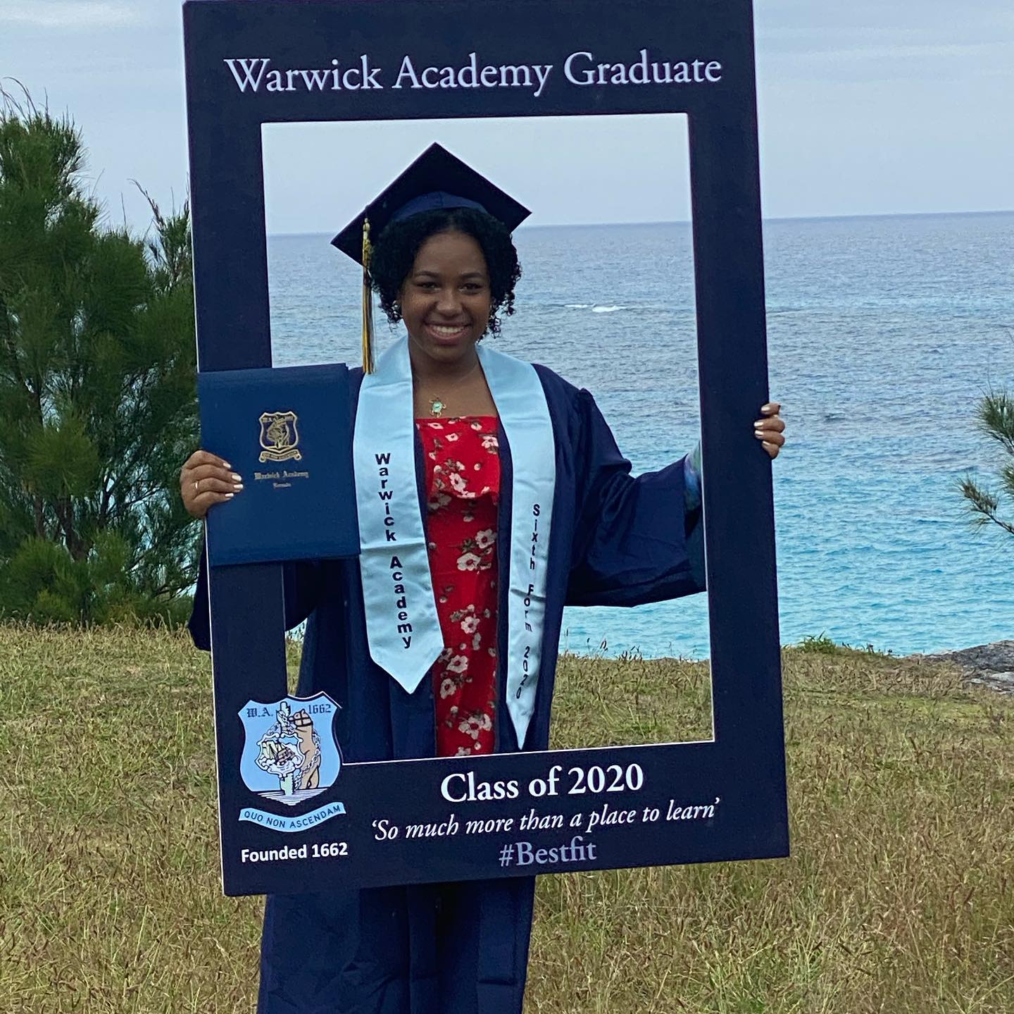Warwick Academy - Amani Simons joined the Graduation Class...