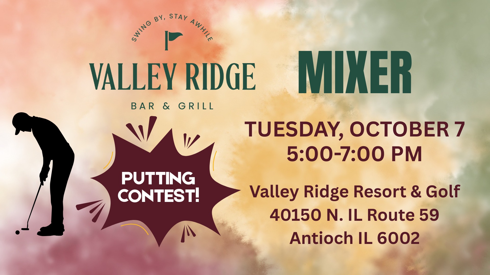 Valley Ridge Bar & Grill Mixer with Putting Contest!