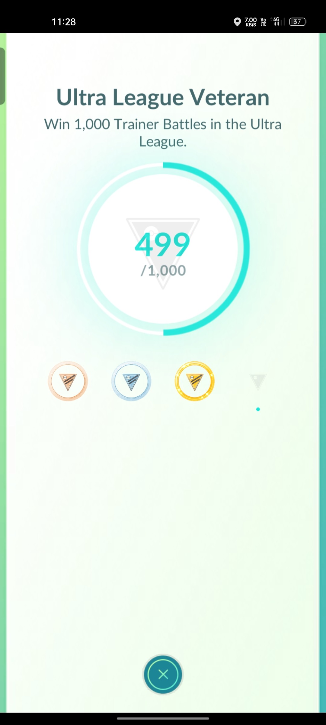 Medaglia Collezionabile Pok&eacute;mon Go - Ultra League Platinum - 5 Cm