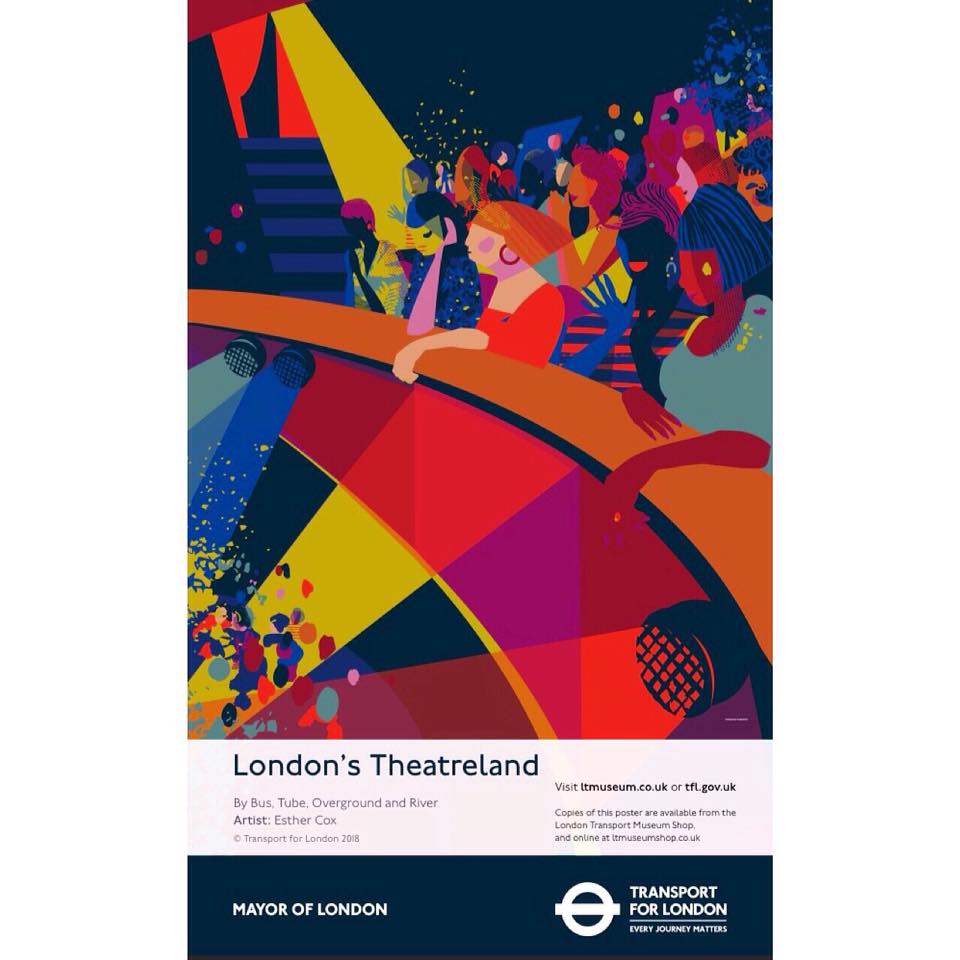 Esther Cox's 5th poster commission for Transport for London and