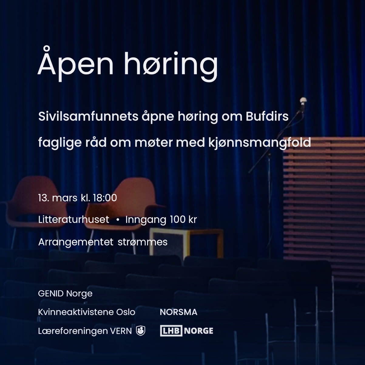 Åpen høring - Sivilsamfunnets åpne høring om Bufdirs faglige råd om ...