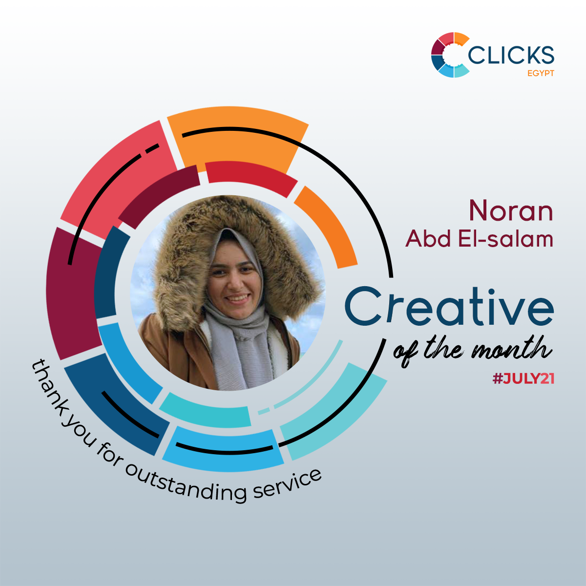 Clicks Egypt - Our Creatives of July are Noran Abd...
