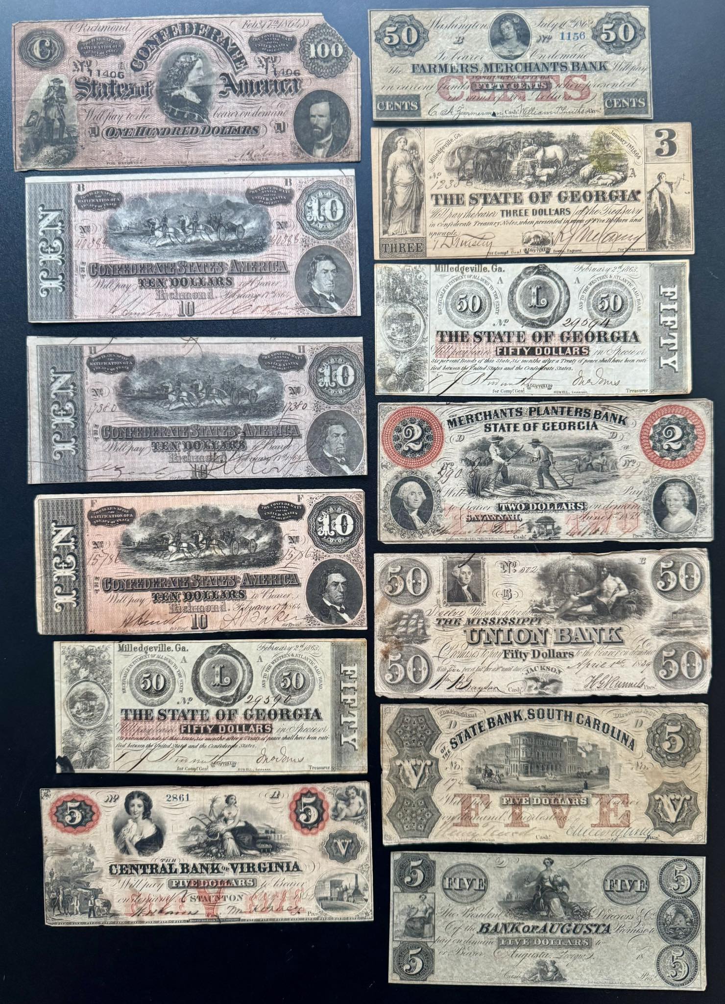 American banknotes from the 1800s for sale