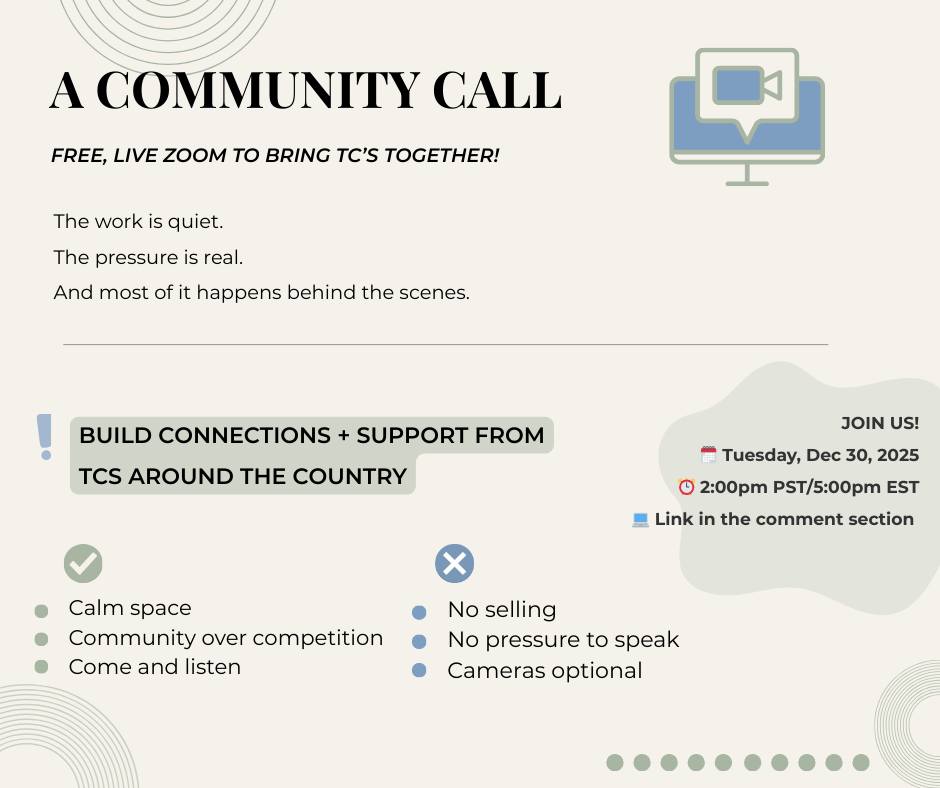 A Community Call for TCs