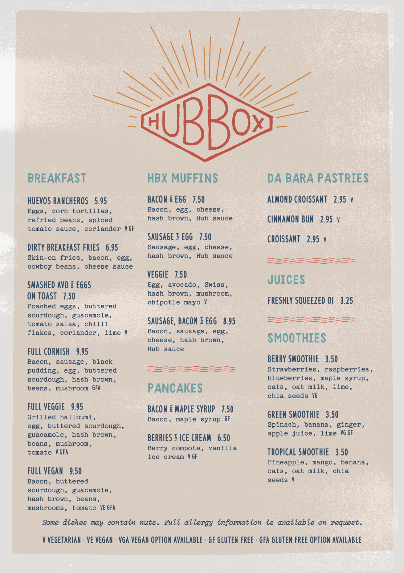 Hub - NEW MENU ALERT👀 From 8:30 tomorrow, we’ll be...