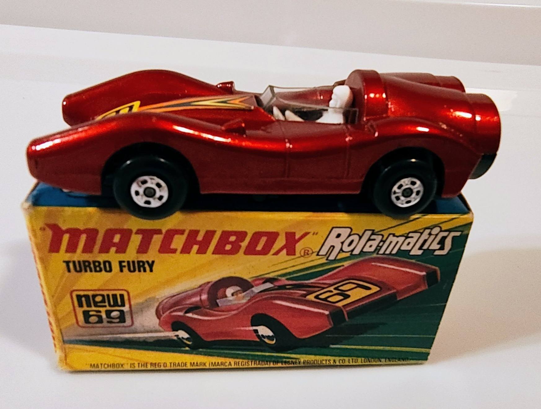 1973 Matchbox Turbo Fury Rolamatics No. 69 with box