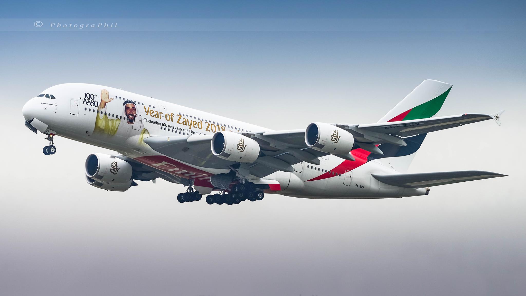 Throwback, here's the Emirates Airbus A380 wearing the Year of