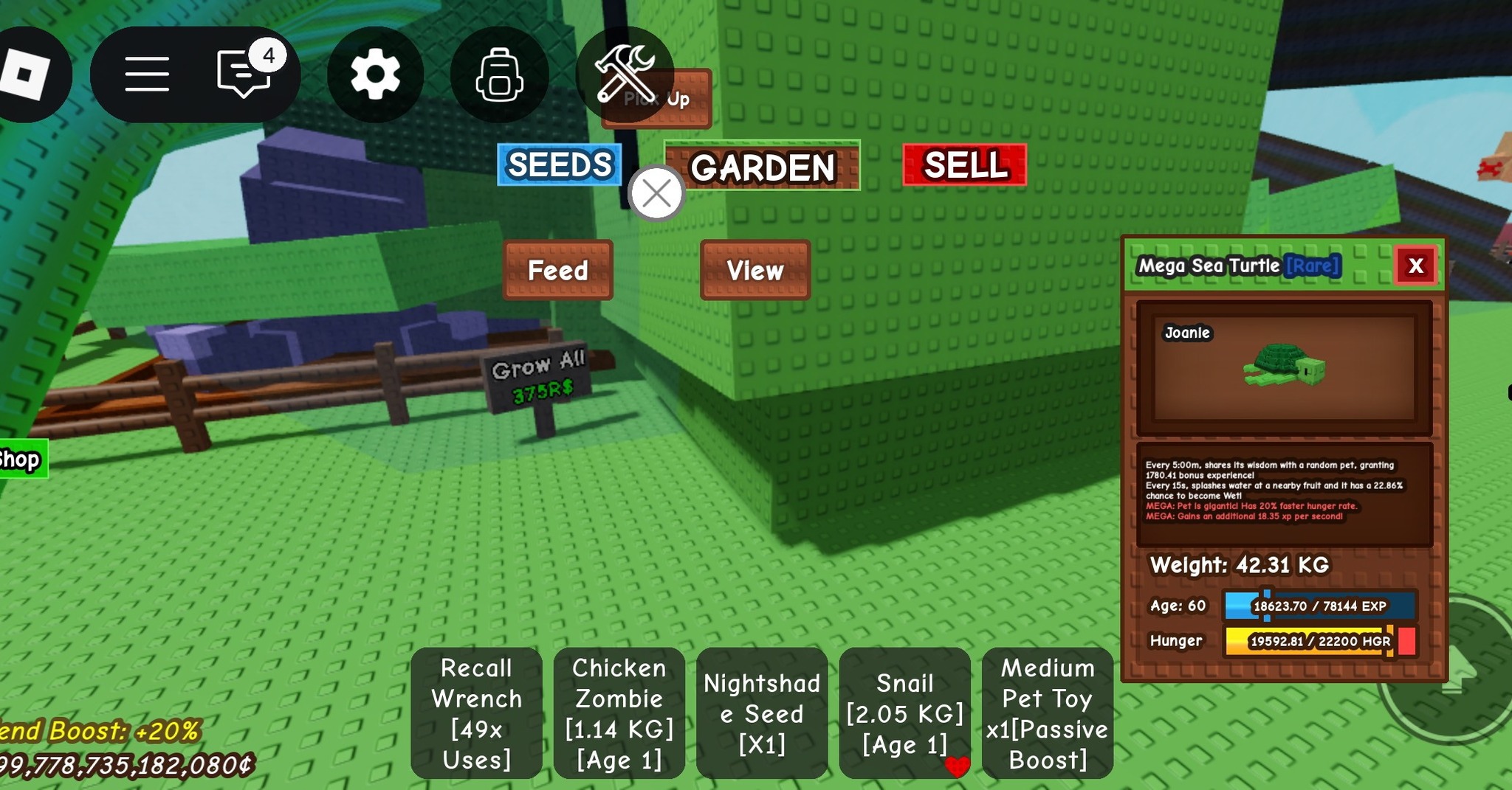 Grow A Garden Roblox Pet Codice Pollo Zombie Pet Per Roblox - Grow A Garden, Consegna Veloce Digitale Pompa Da Giardino A Batteria
