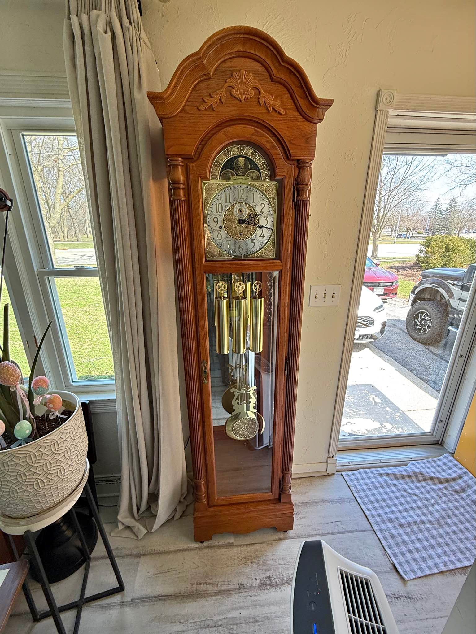 77th Anniversary Howard Miller Grandfather Clock - Grandfather Clocks ...