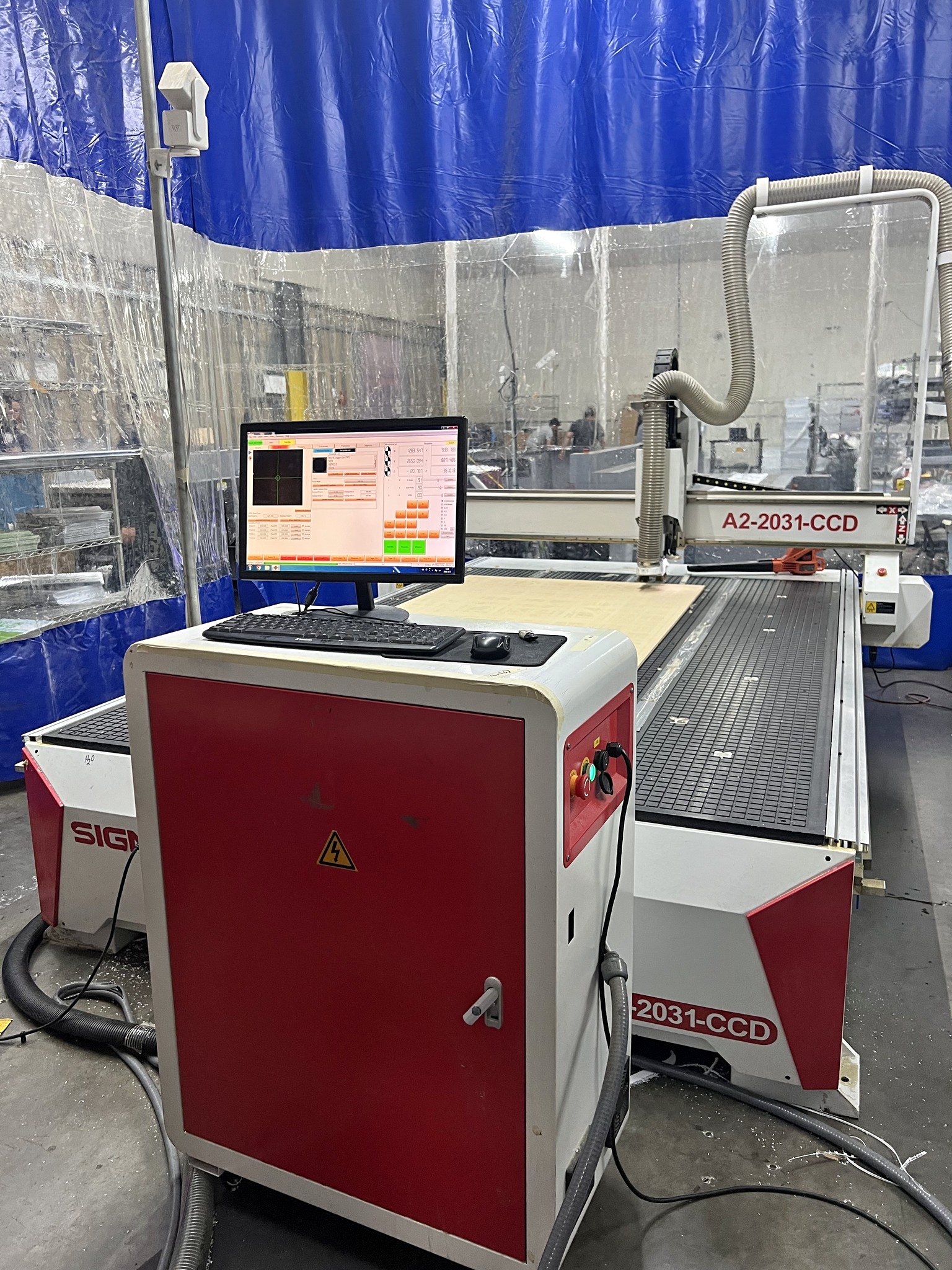 A2-1325-CCD CNC Router 4x8 w/ Camera System + FREE Equipment Bundle ...