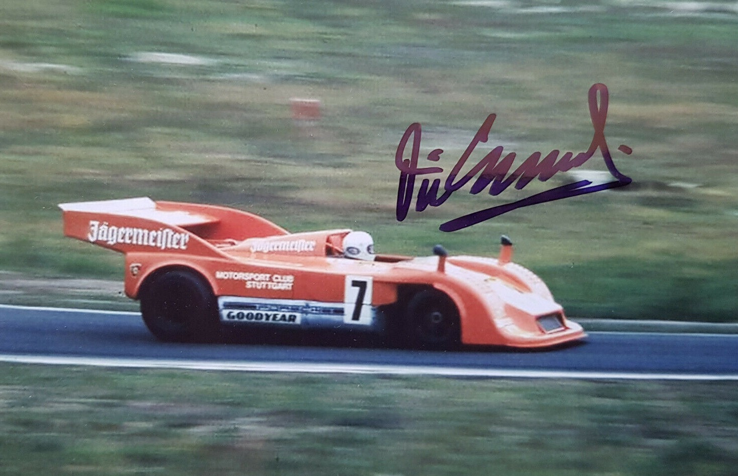 Vic Elford in the Jaigermeister Porsche 917/30 Cha 001 but with a