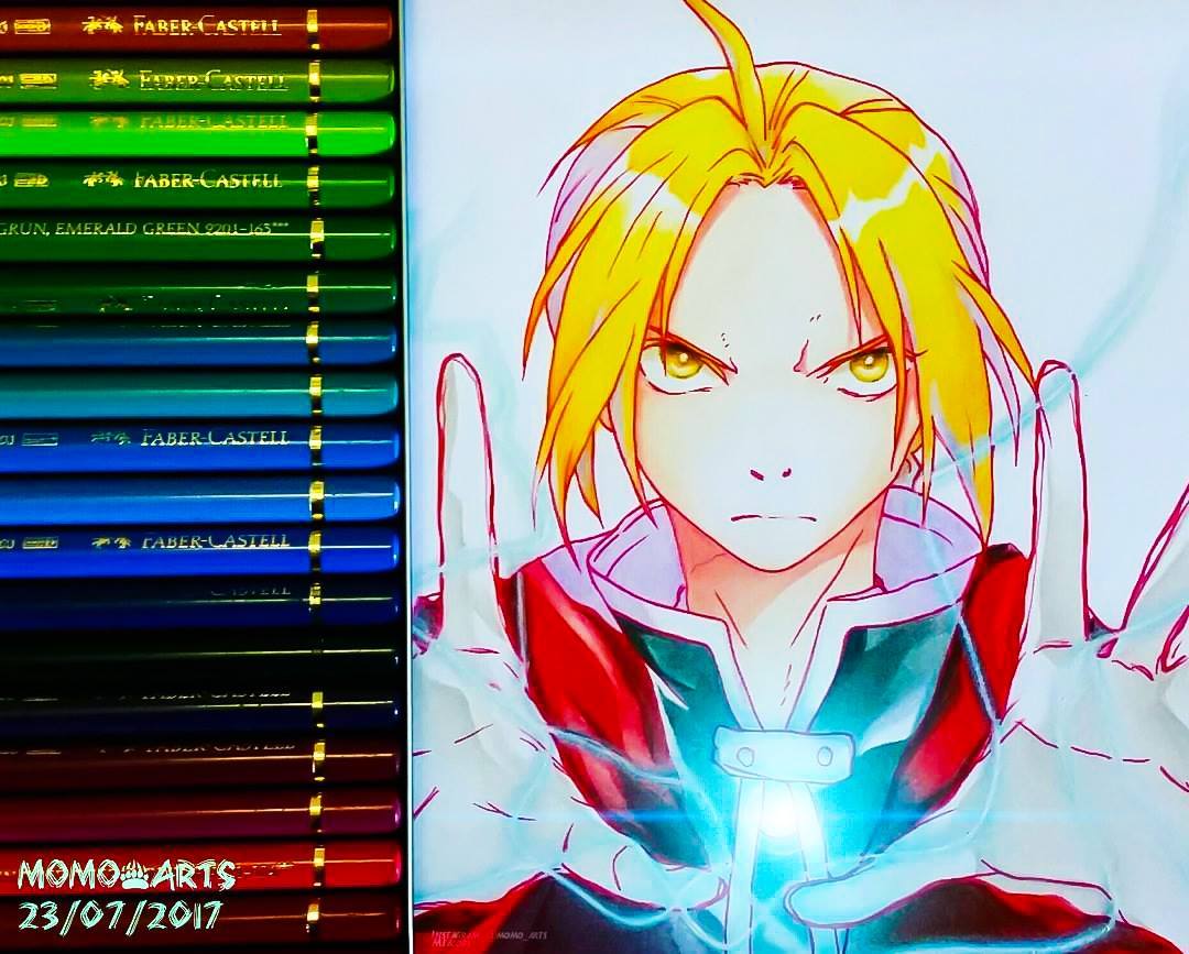 Anime Ignite - ~ #edwardelric By: @momo_arts Drawing... | Facebook