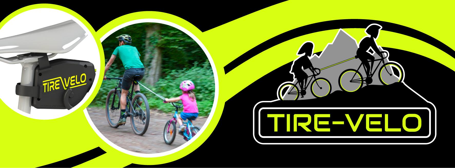 TIRE-VELO V3 2024 - Système De Remorquage Vélo Enfant/Adulte Rétractable Fabriqué En France