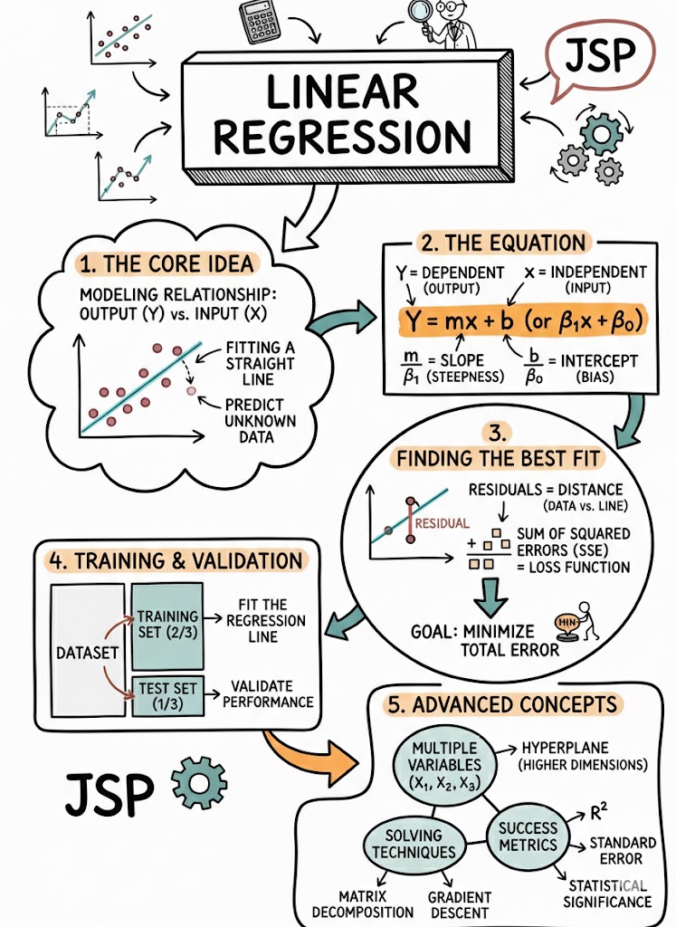 Joshua - Most people think Linear Regression is just a line on a graph ...