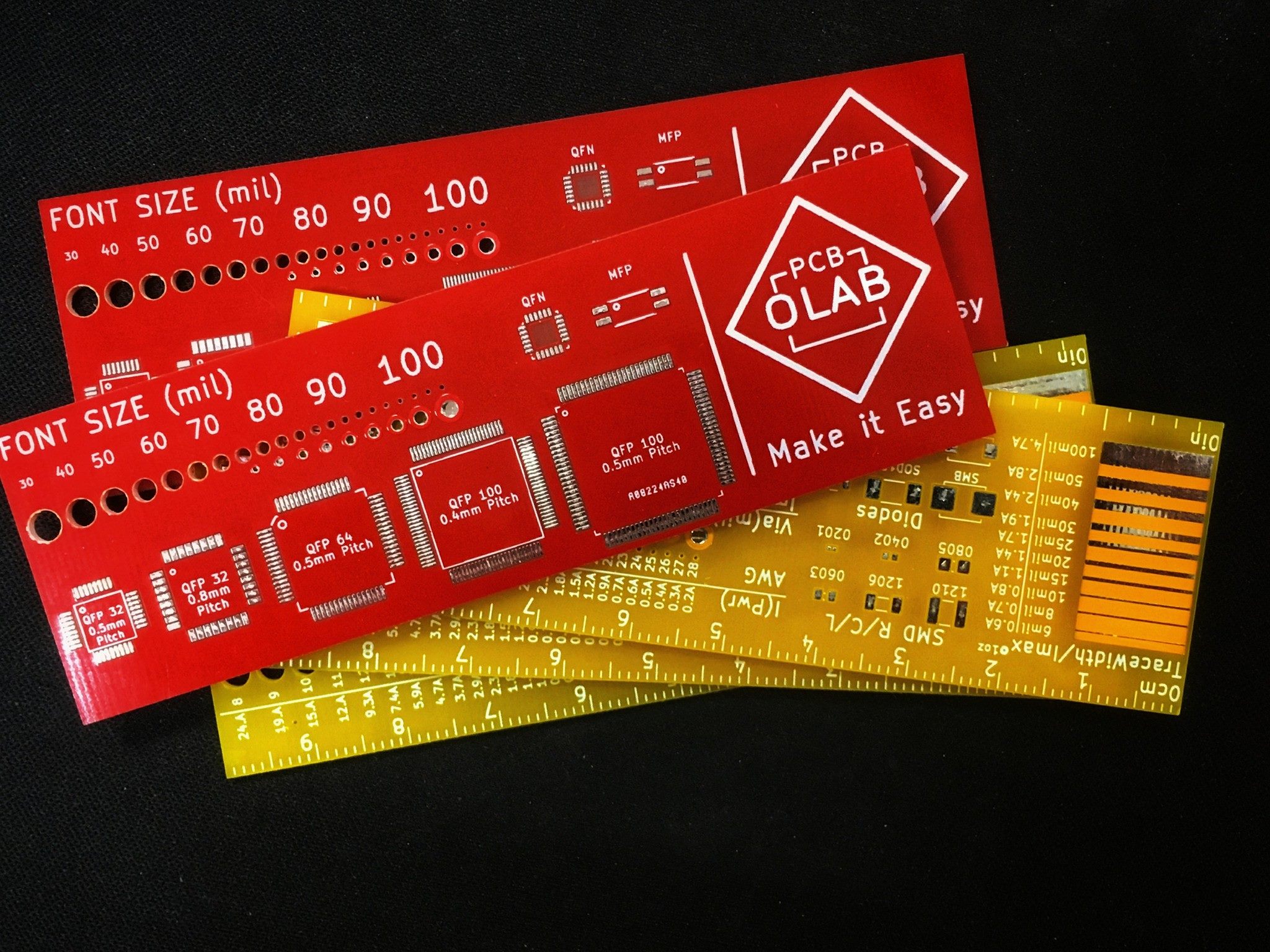 PCB OLAB - PCB Reference Ruler || RED & YELLOW || สีใหม่... | Facebook