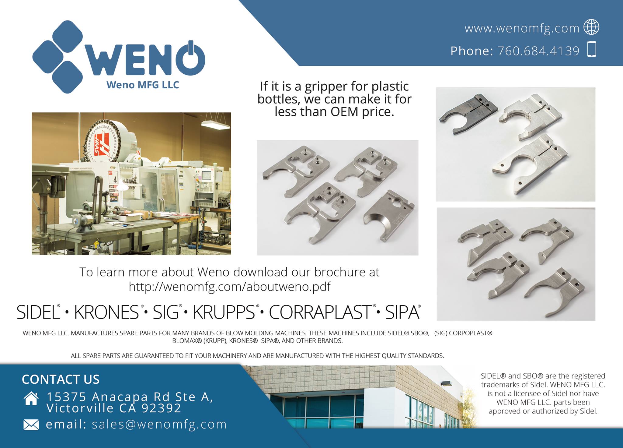 Weno MFG, LLC | Victorville CA