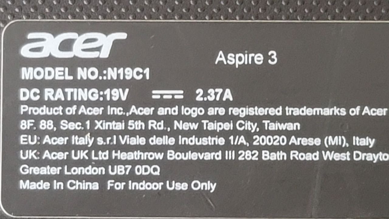 How to install Linux on Acer Aspire 3 model N19C1