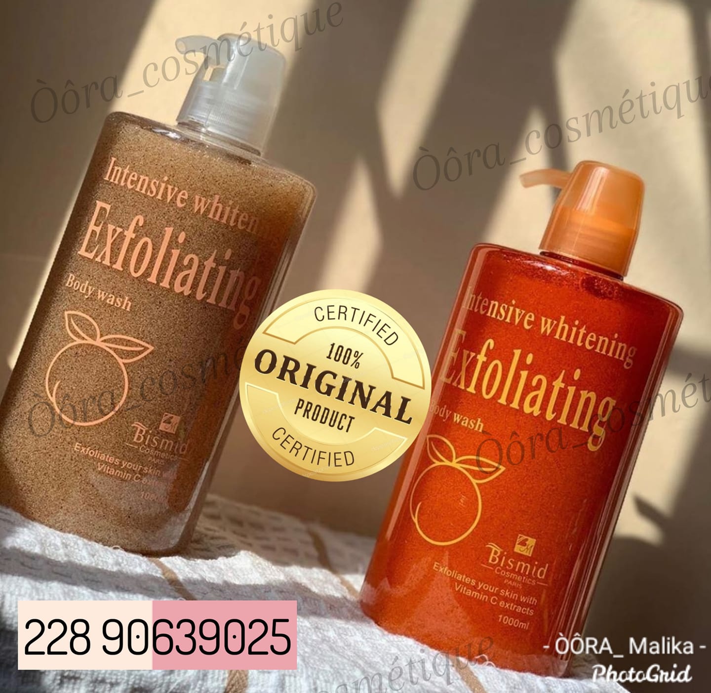 Soin Blanchissant Coréen BISMID - Recharge Exfoliante Gommante, Multi-formats (50ml à 1L)