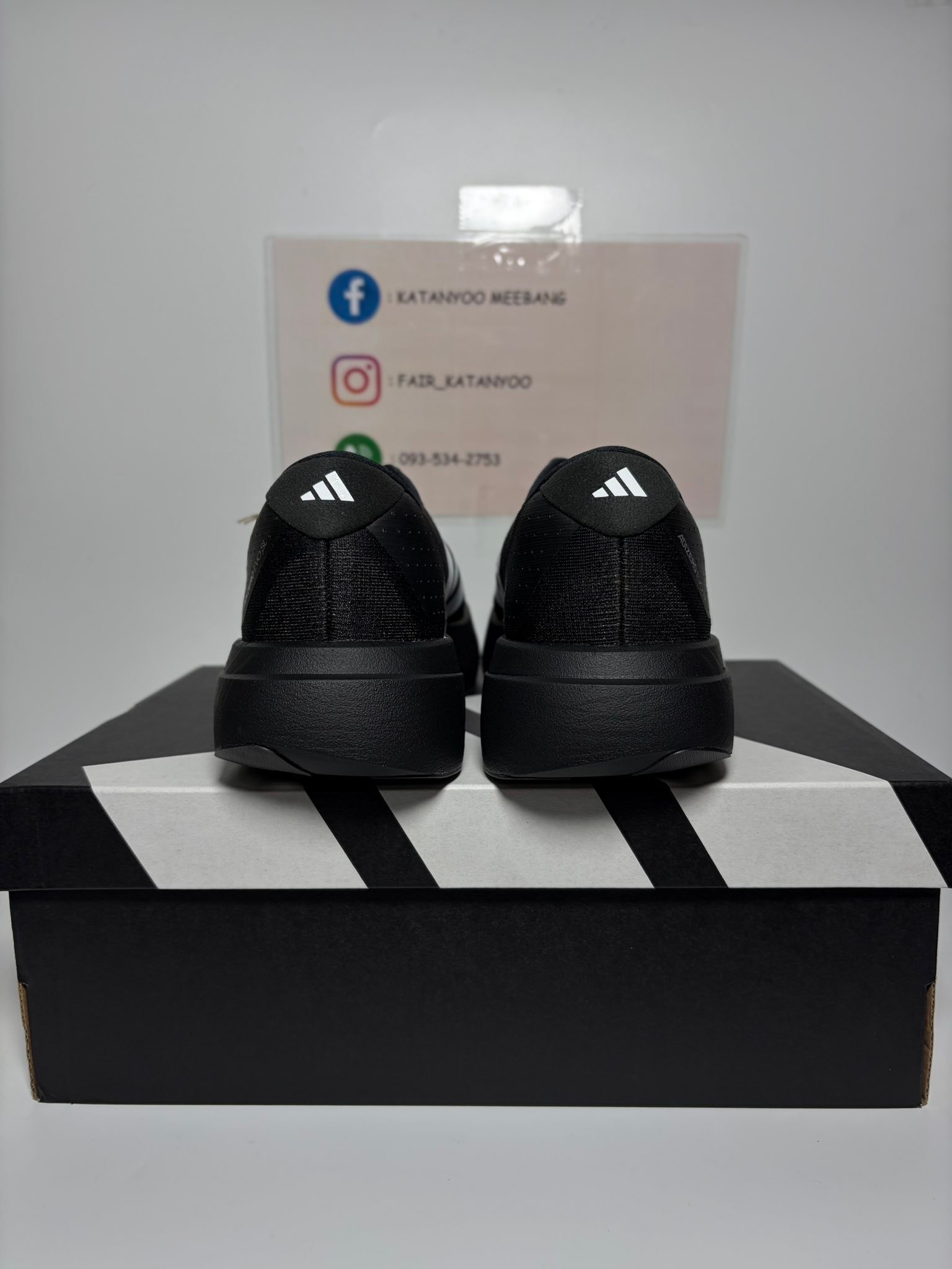 Adidas Adizero Evo SL Black White 9.5 US/ 43.5 EU / 27.5 CM — SOLD 