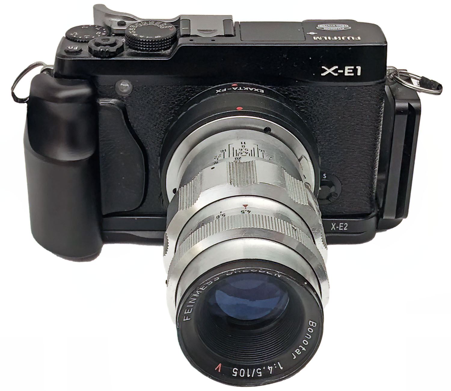 Feinmess Bonotar 10,5 cm f/4,5 lens review on digital sensors