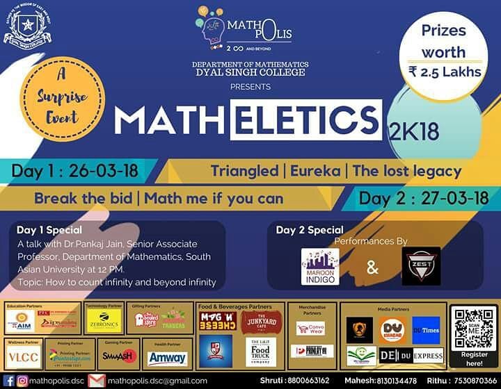 Mathopolis- To Infinity and Beyond | Delhi