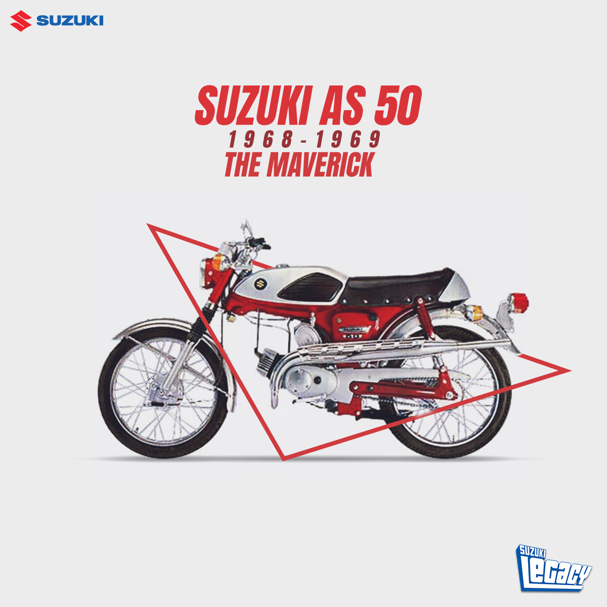 The Suzuki AS50 Maverick was a tiddler with an interesting flat