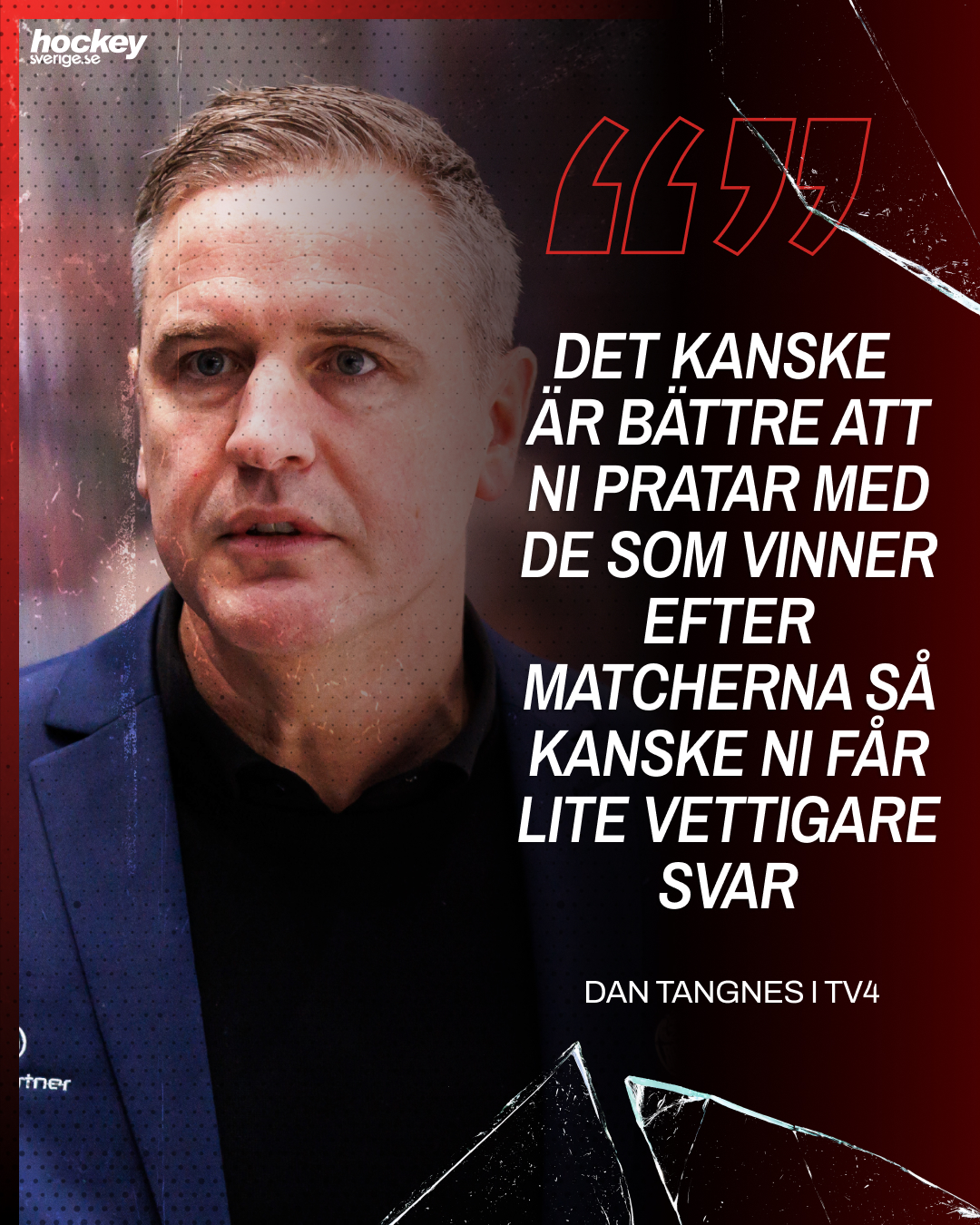 Hockeysverige - 💥 RYTER IFRÅN I TV4! Efter en 2–3-förlust... | Facebook