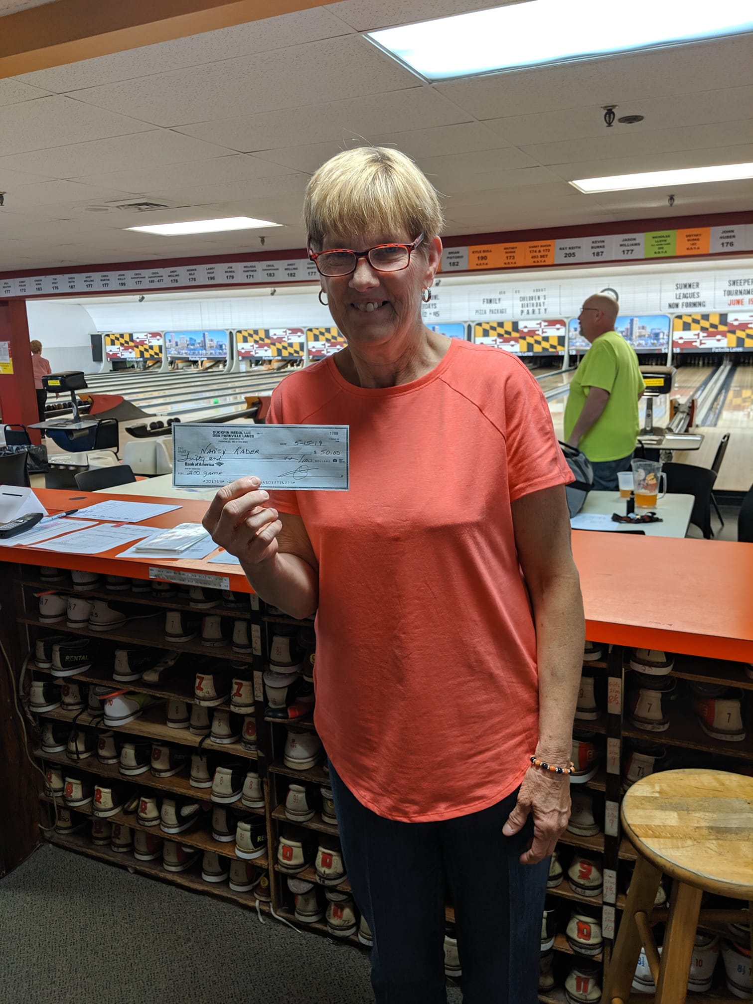 Congratulations Nancy Rader on... - Parkville Bowling Lanes