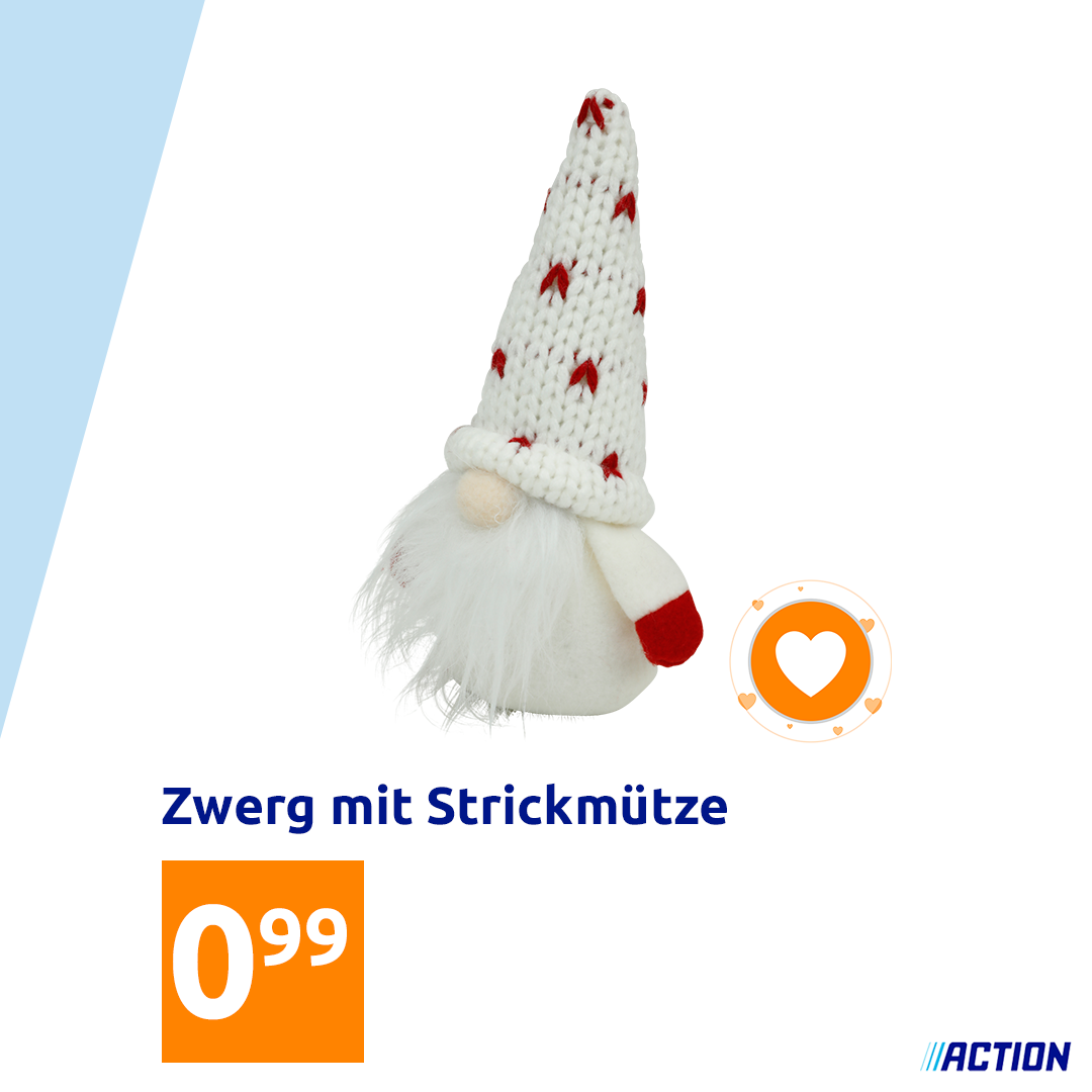 Action - Ein Wichtel bringt extra Weihnachtsstimmung ins Haus. Hol dir einen, dann wird es so richtig gemütlich! 😃