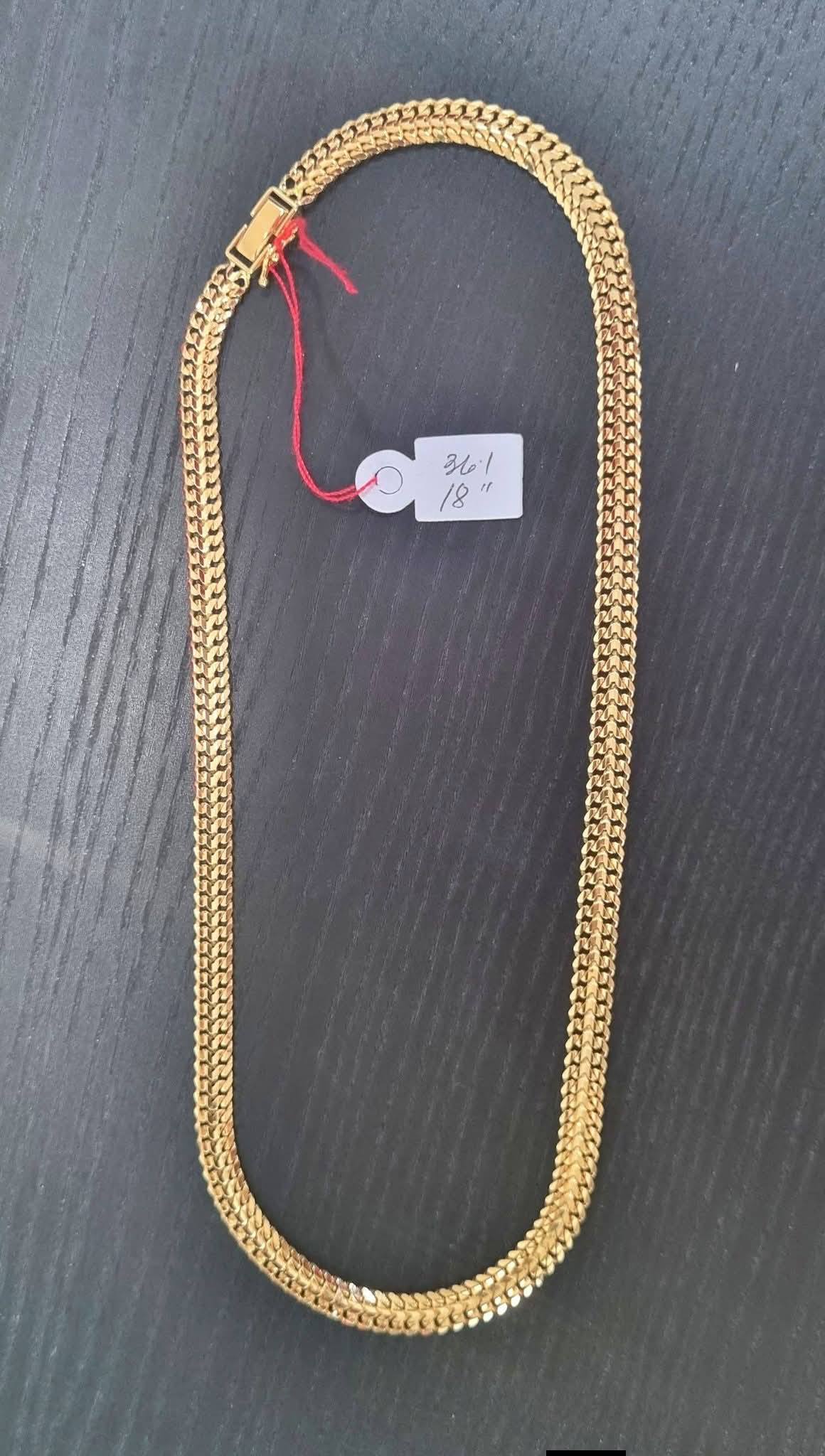 K18 MADE HEARTBIZ DESIGN♥️ NECKLACE 40CM-34G~ 42CM ~35G~ 45CM 