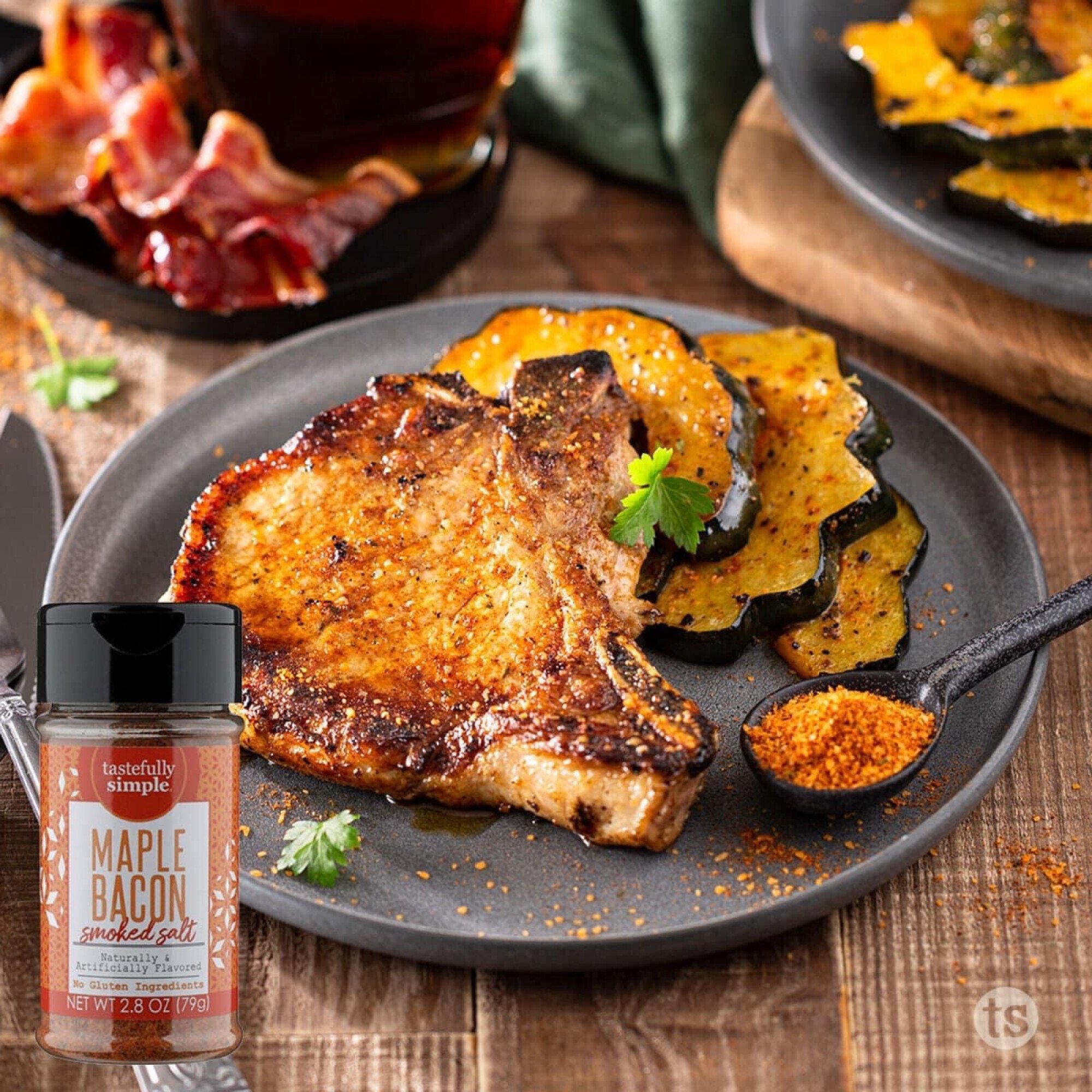 J&D's Bacon Salt, Original, 2.6 Ounce, Bacon-Flavored H2FSDSeasoning...