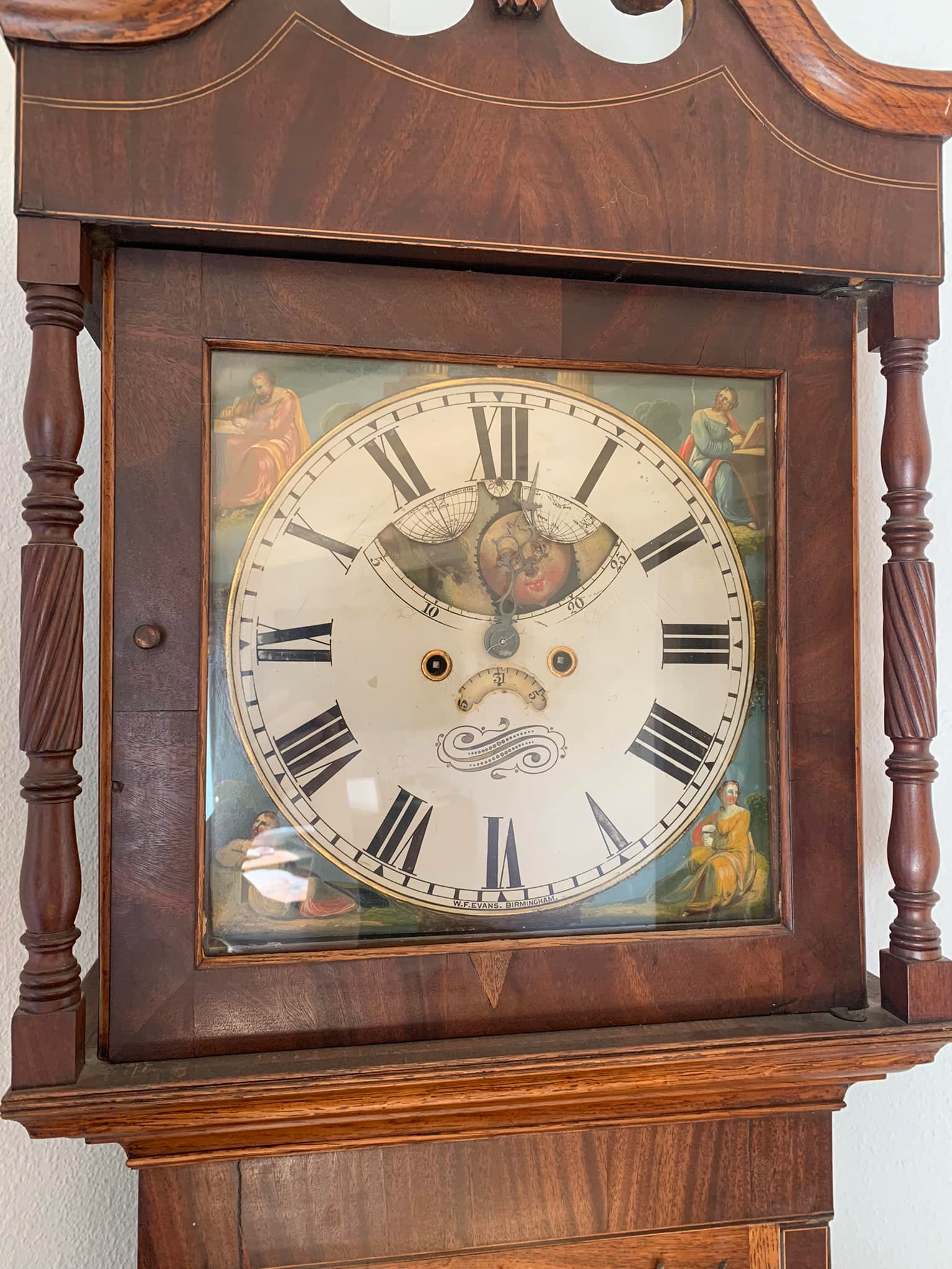 What is a W.F. Evan's Birmingham clock?